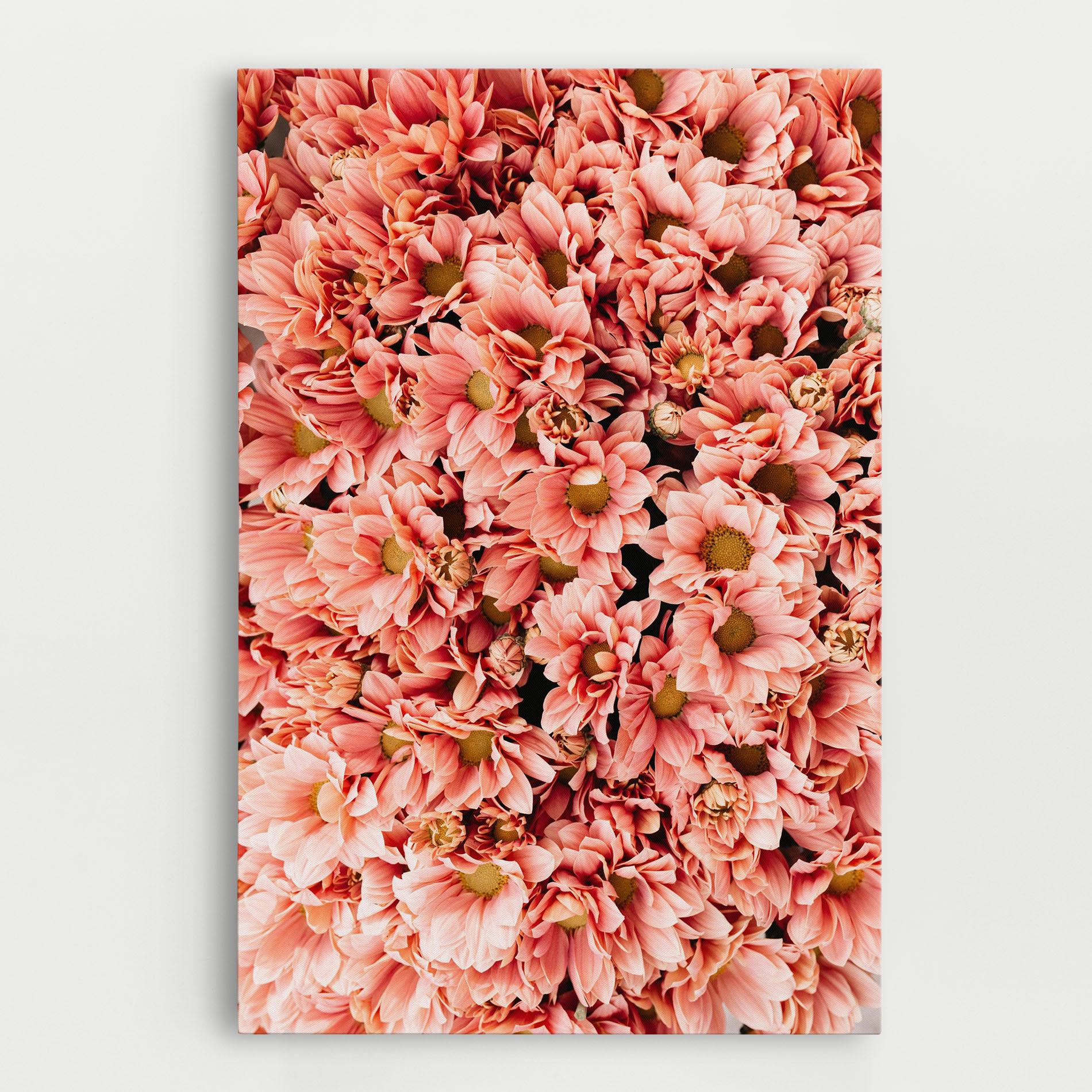 Leinwandbild Pink Flowers Bouquet mockup 0