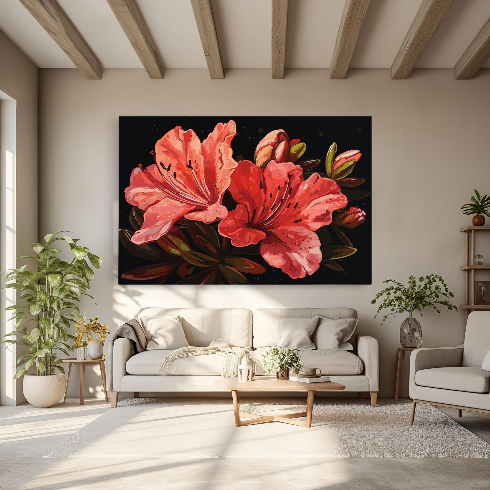 Leinwandbild Art Exotic Flower mockup 6