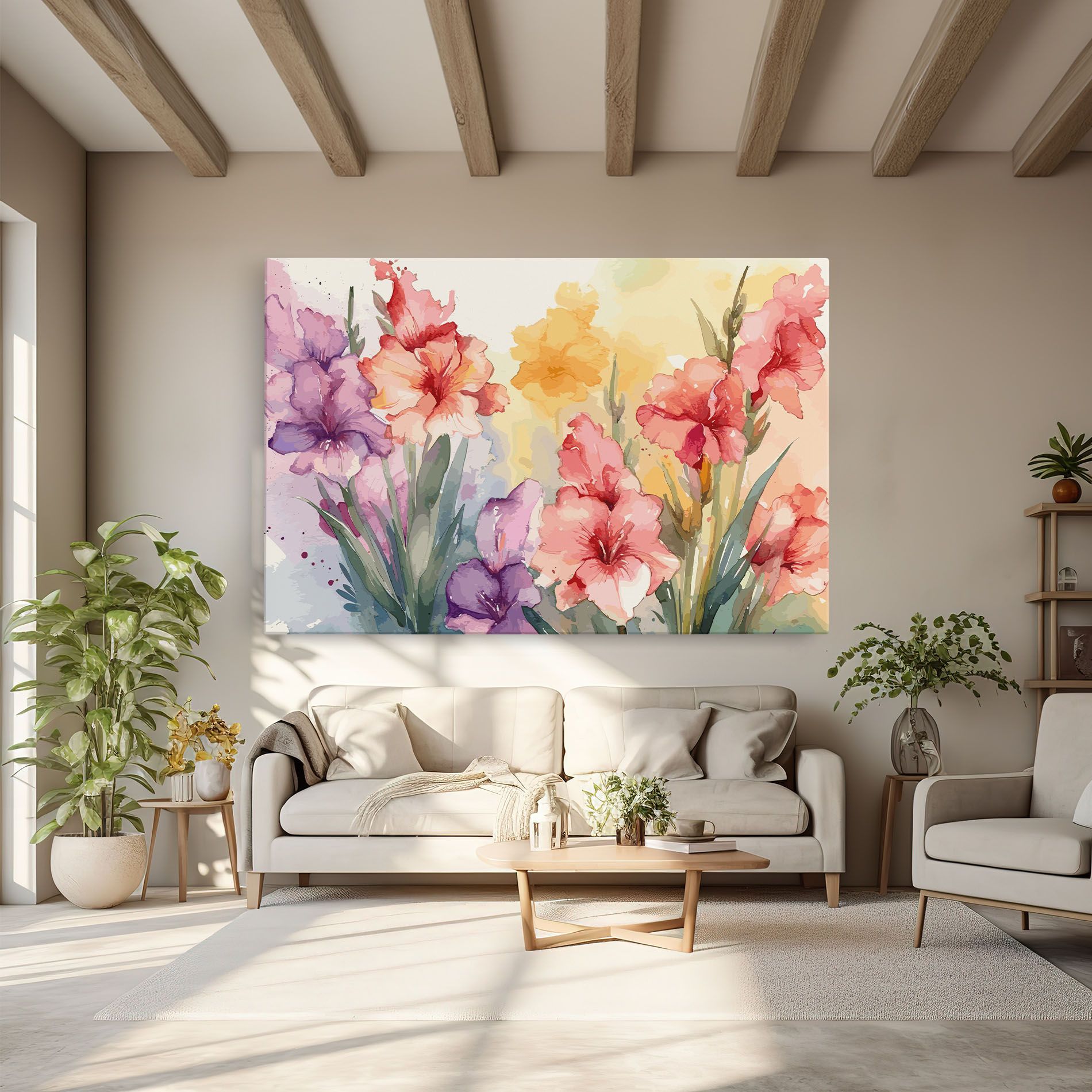 Exotic Watercolor mockup 6