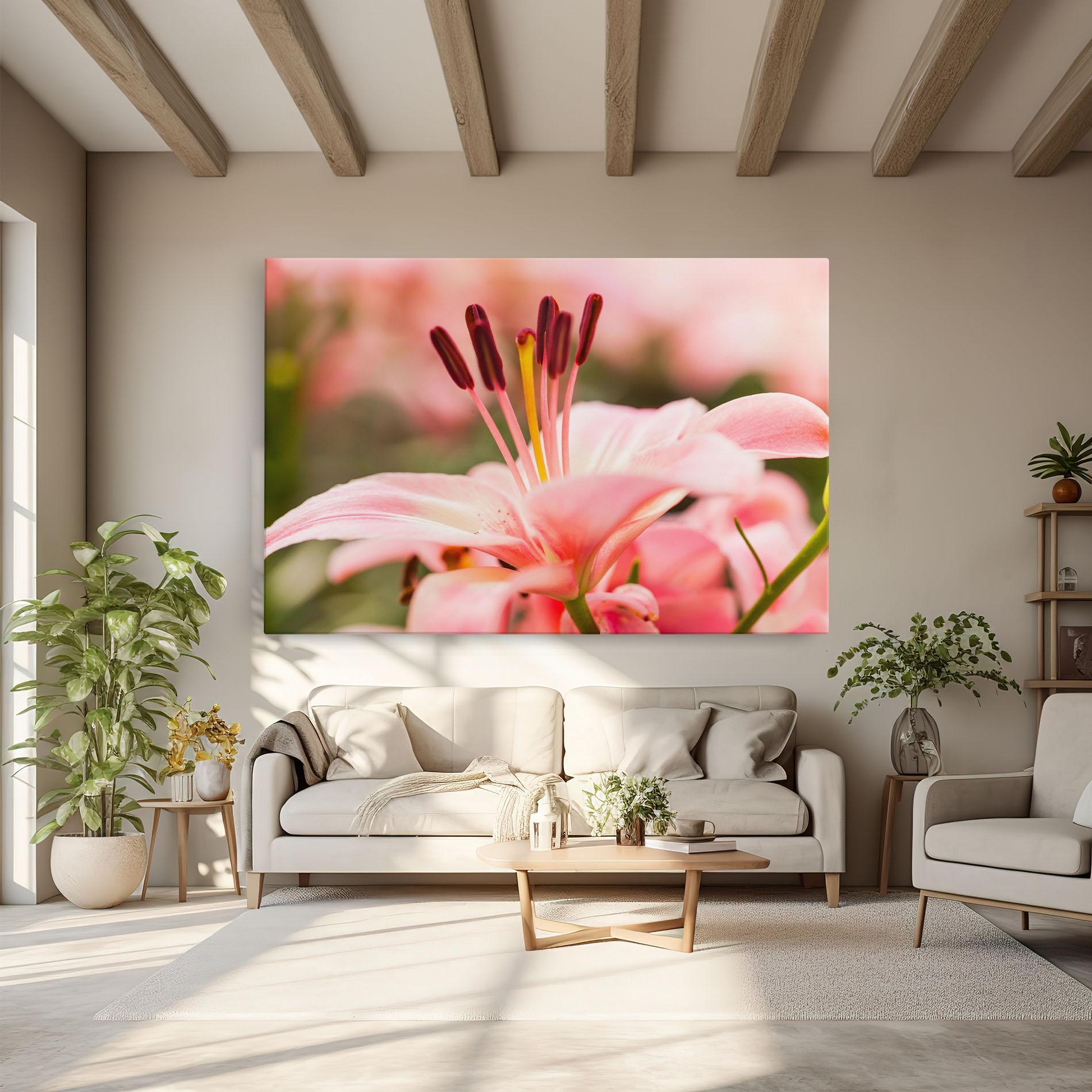 Leinwandbild Flower mockup 6