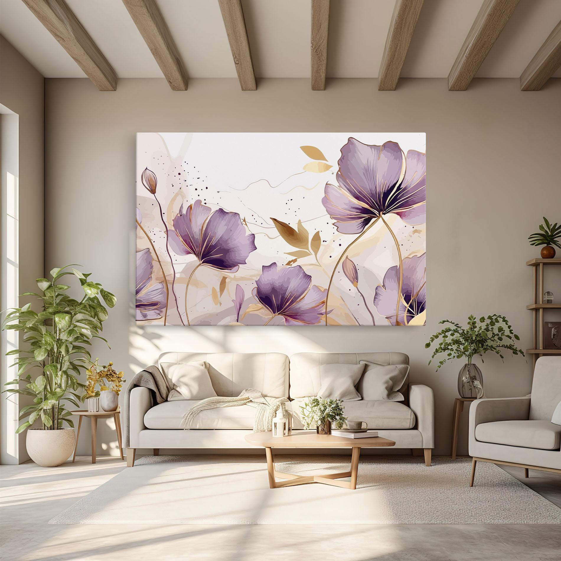 Leinwandbild Purple Gold Exotic mockup 6