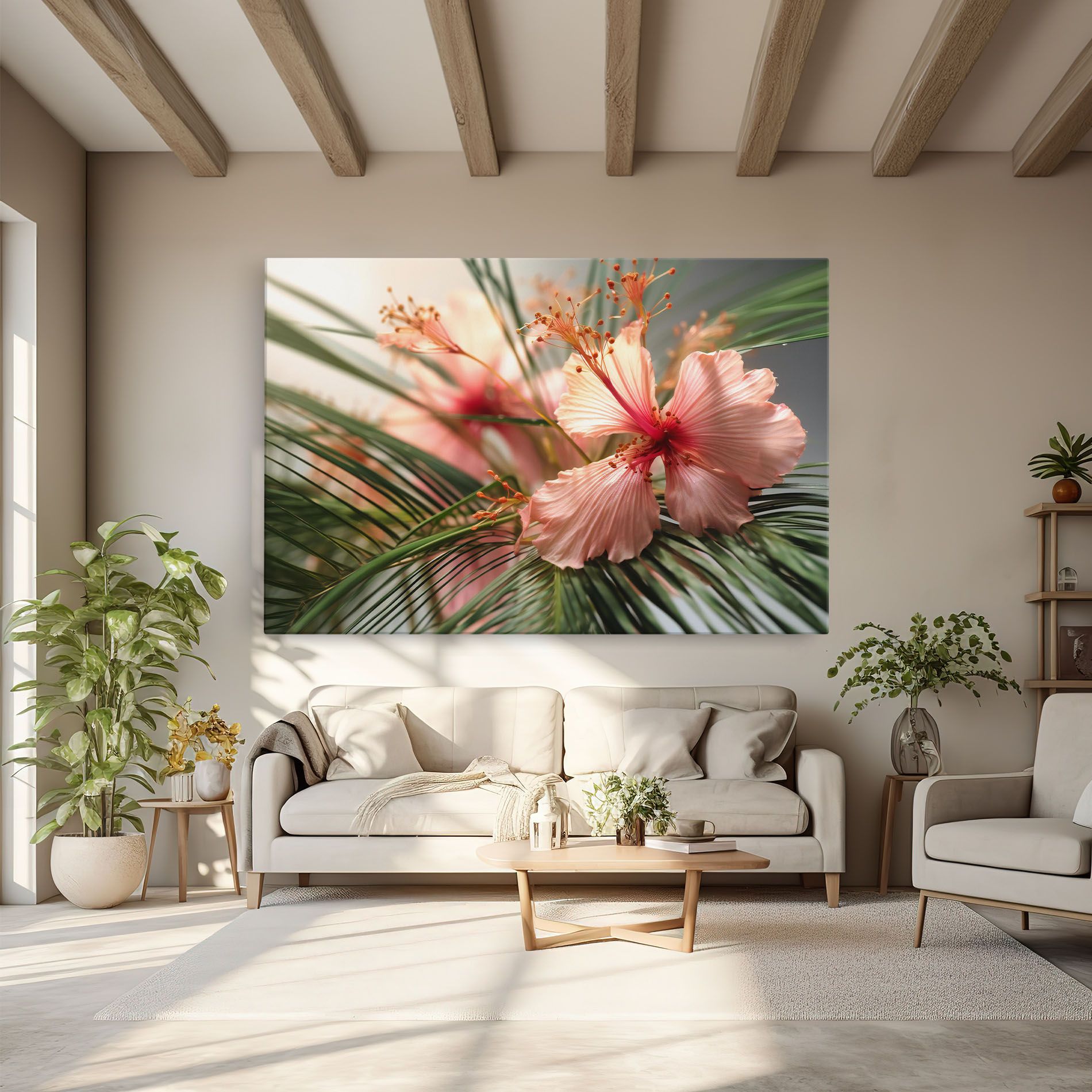 Sunset Exotic Flower mockup 6