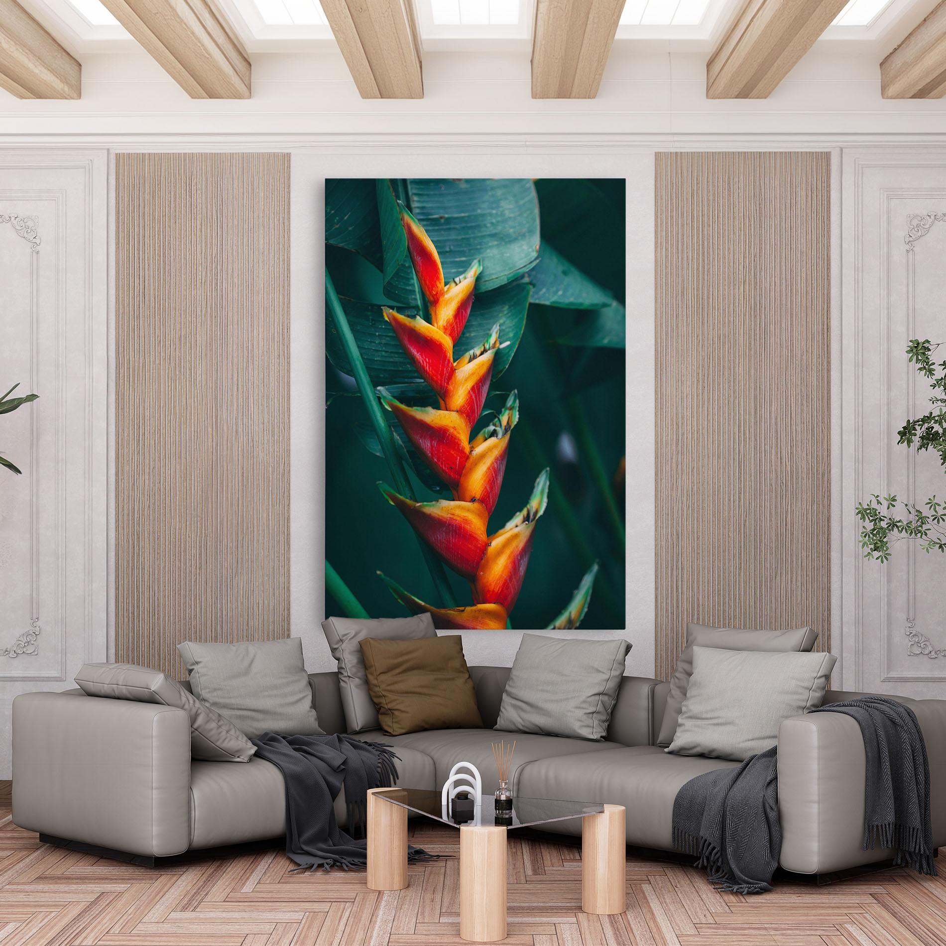 Leinwandbild Red Orange Exotic mockup 6