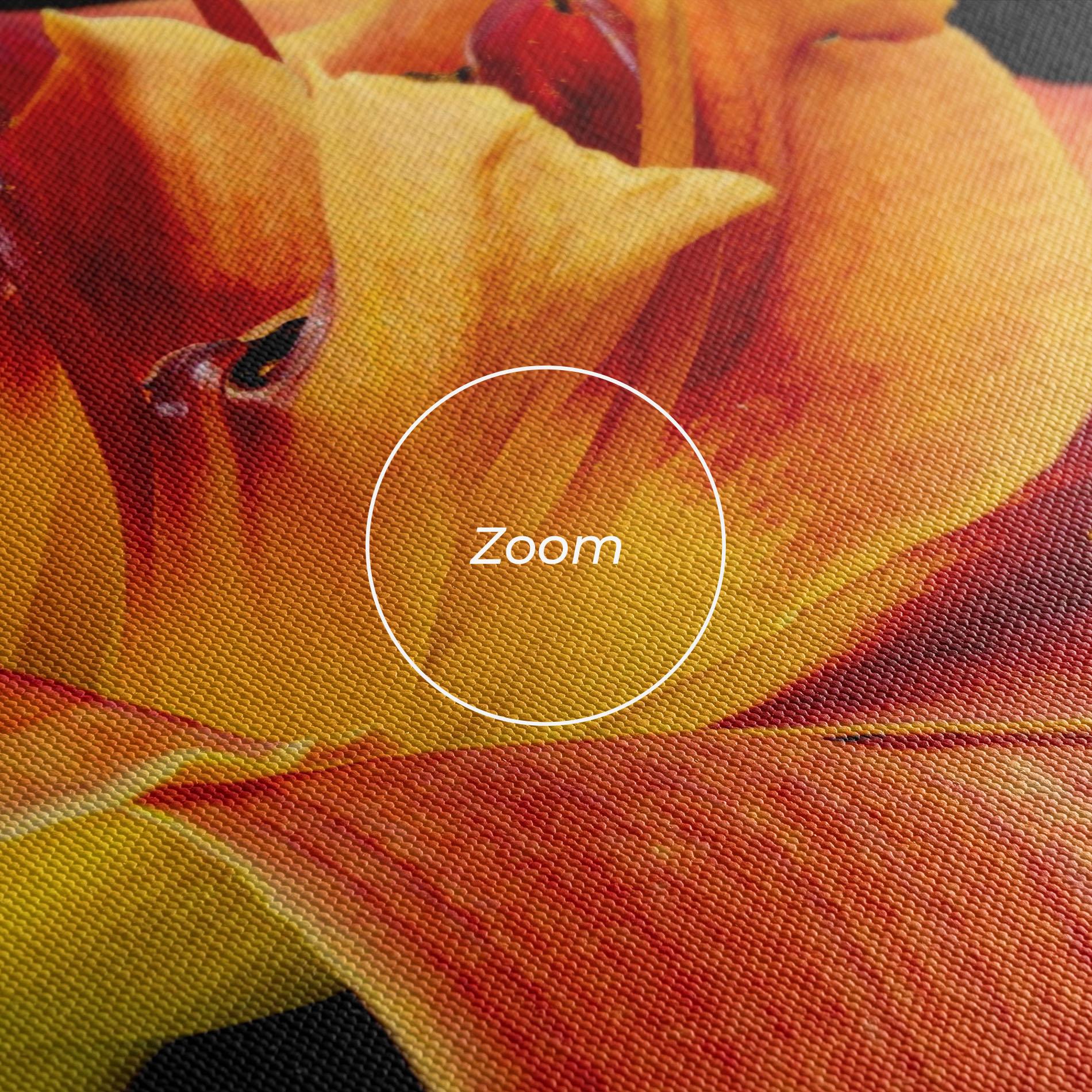 Leinwandbild Exotic Orange Red mockup 3