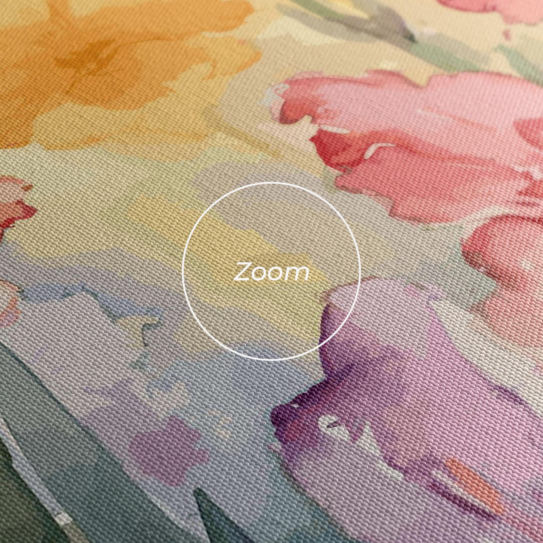 Leinwandbild Exotic Watercolor mockup 3