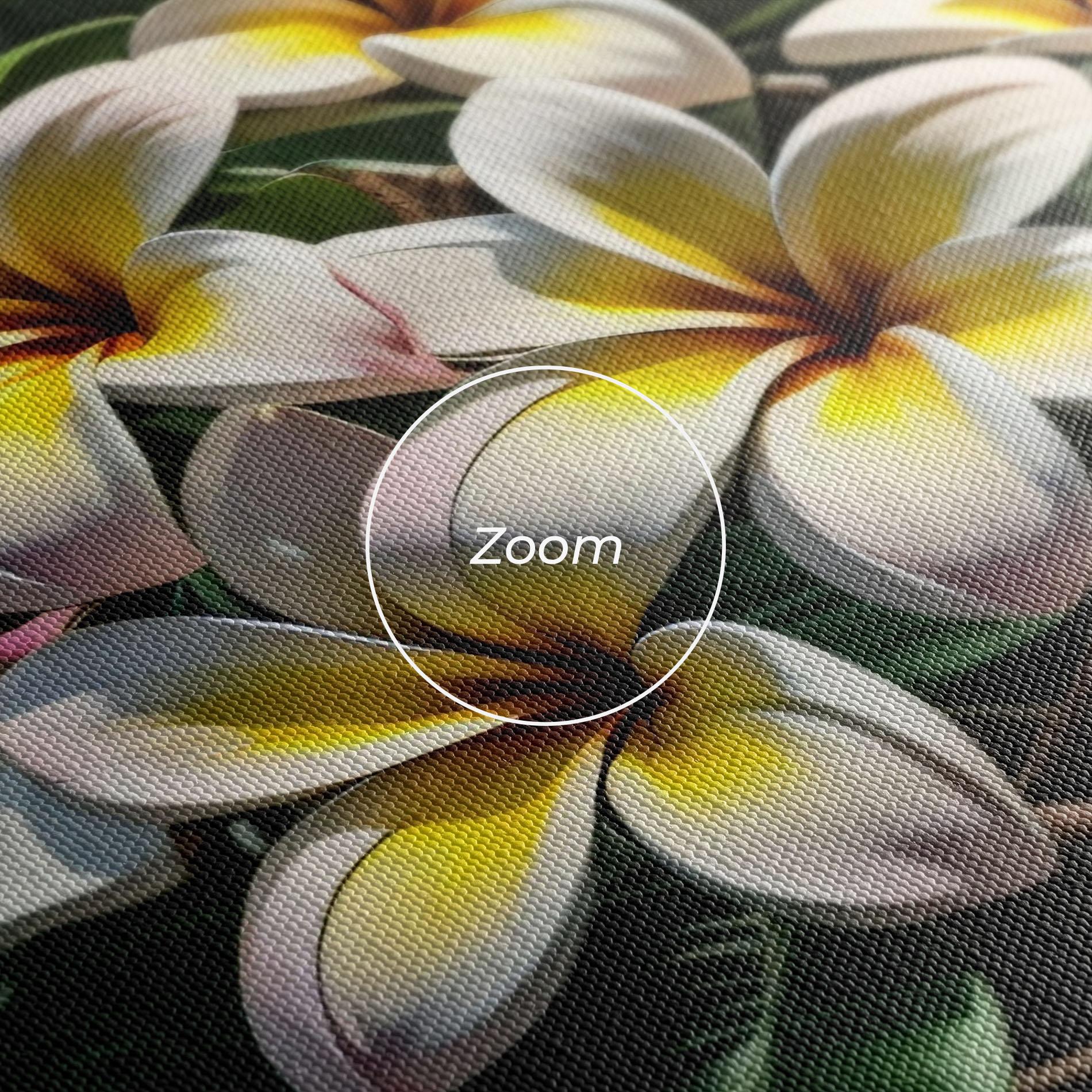 Leinwandbild Exotic White Yellow mockup 3