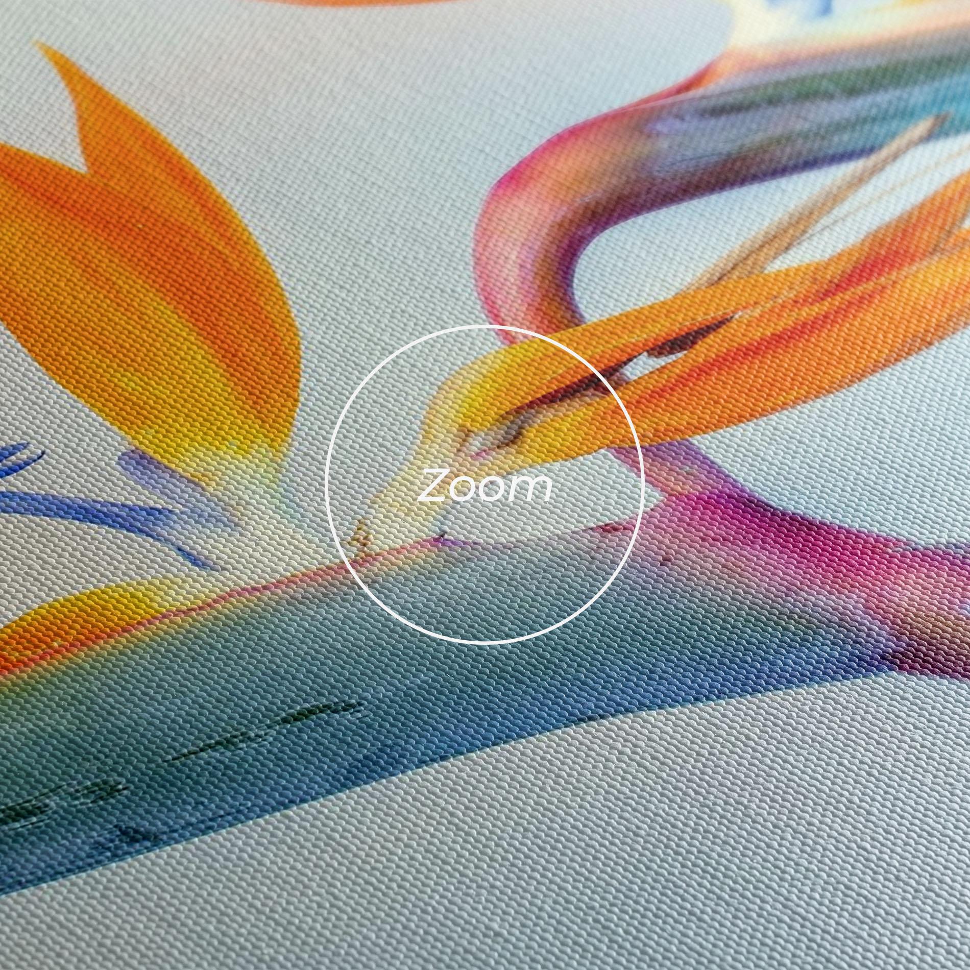 Leinwandbild Green Orange Exotic mockup 3