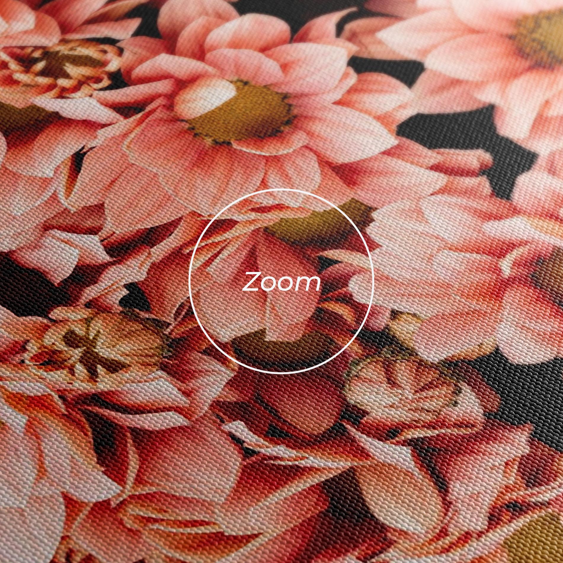 Leinwandbild Pink Flowers Bouquet mockup 3