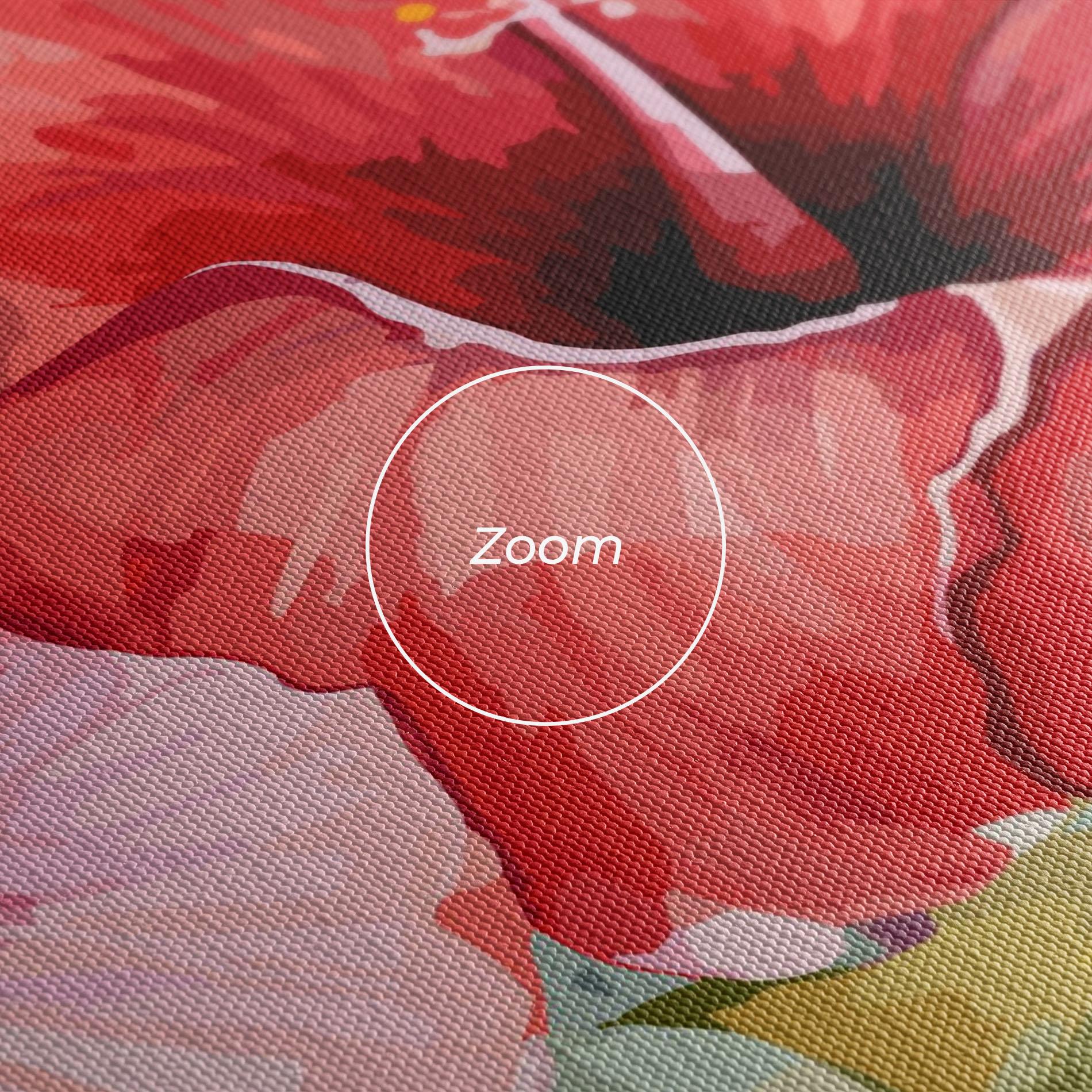 Leinwandbild Pink Red Exotic mockup 3