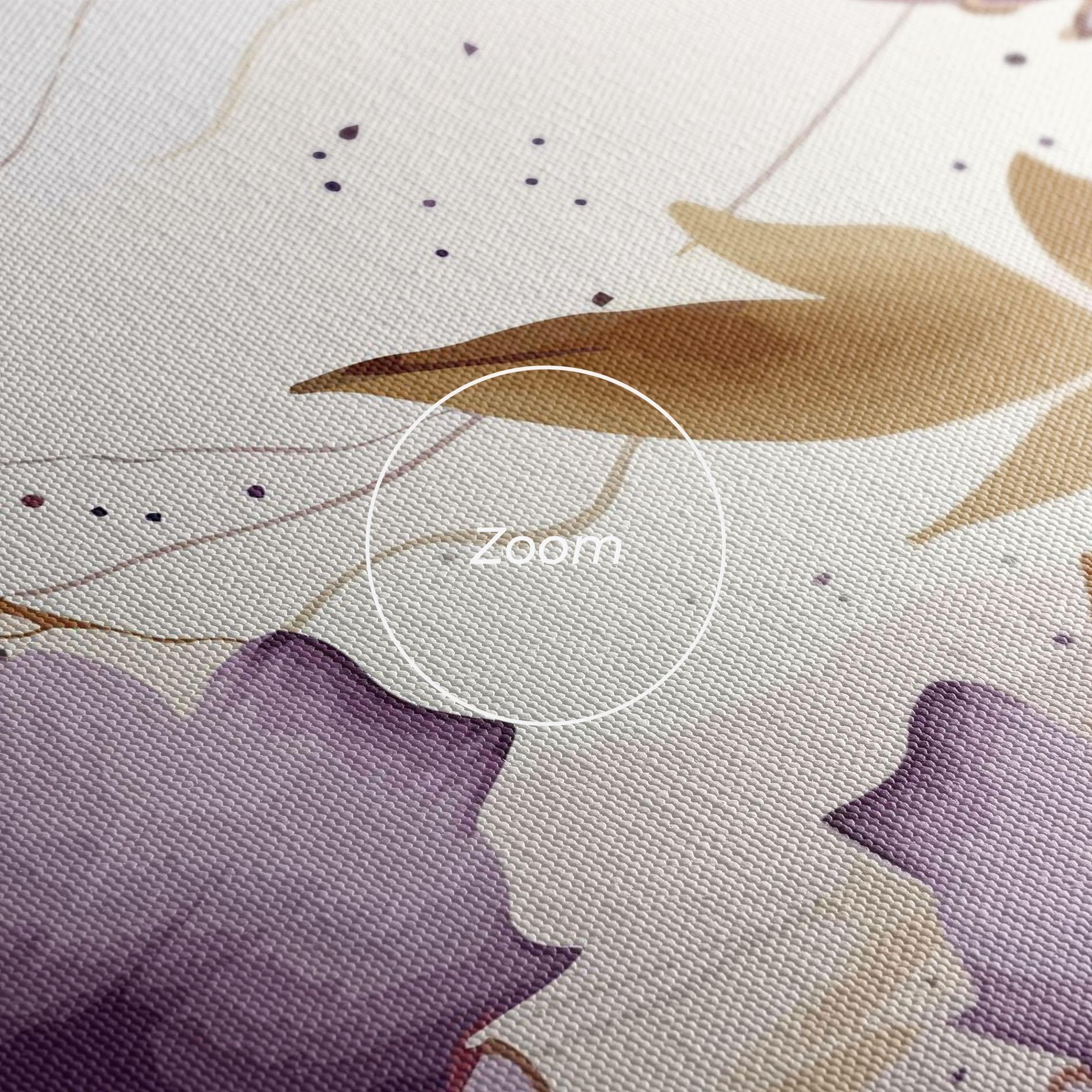 Leinwandbild Purple Gold Exotic mockup 3