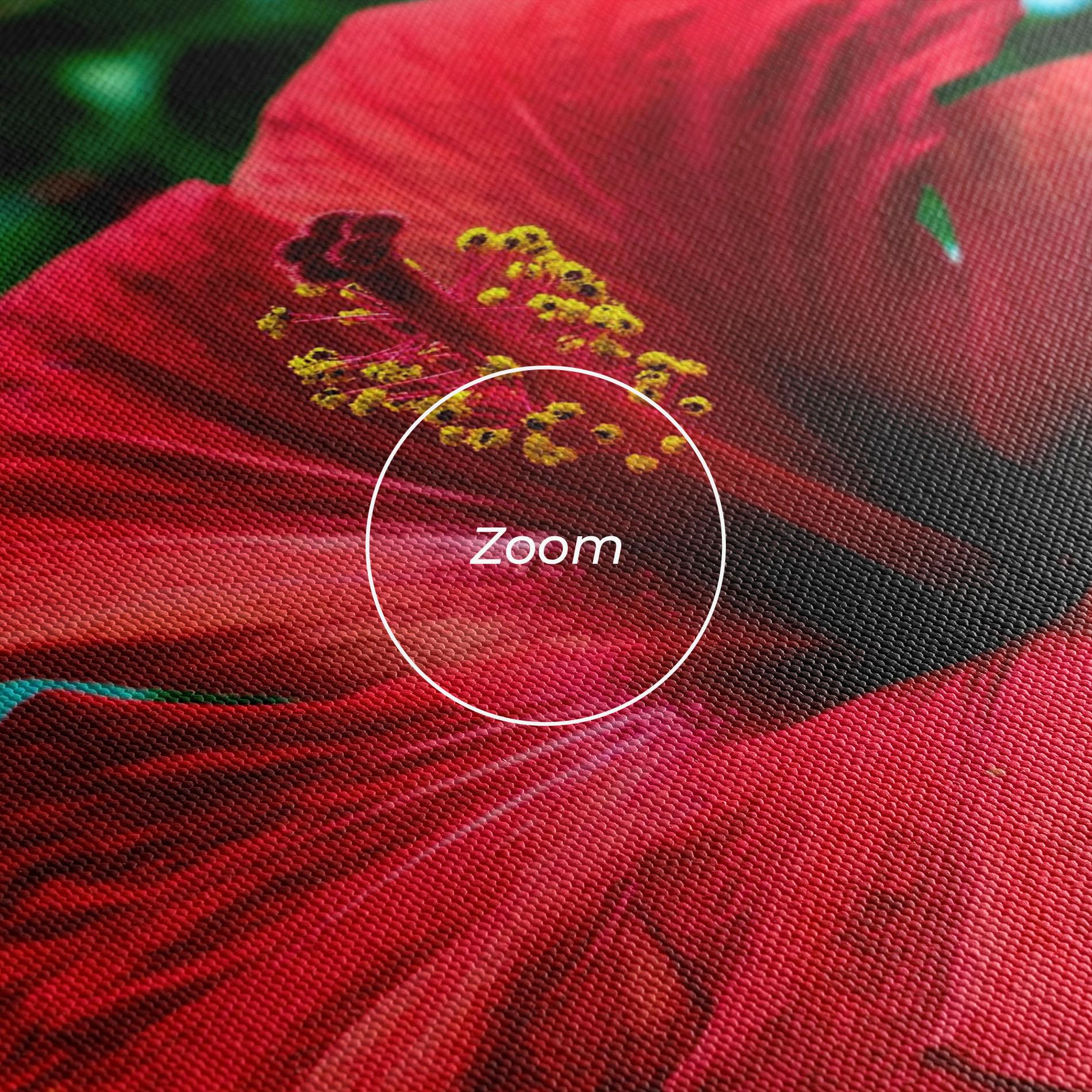Leinwandbild Red Exotic Plant mockup 3