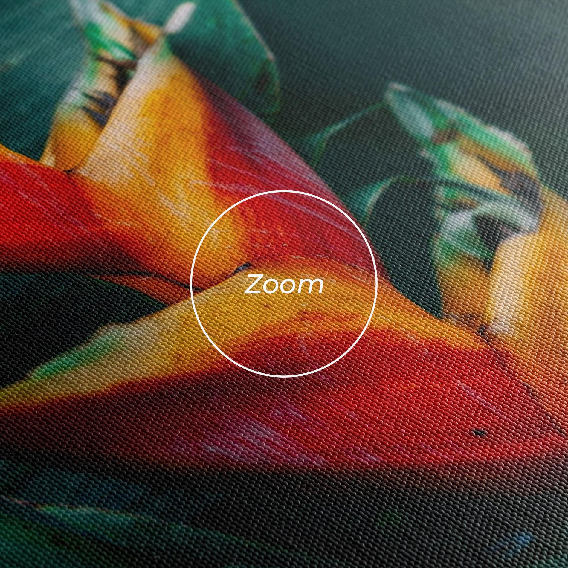 Leinwandbild Red Orange Exotic mockup 3