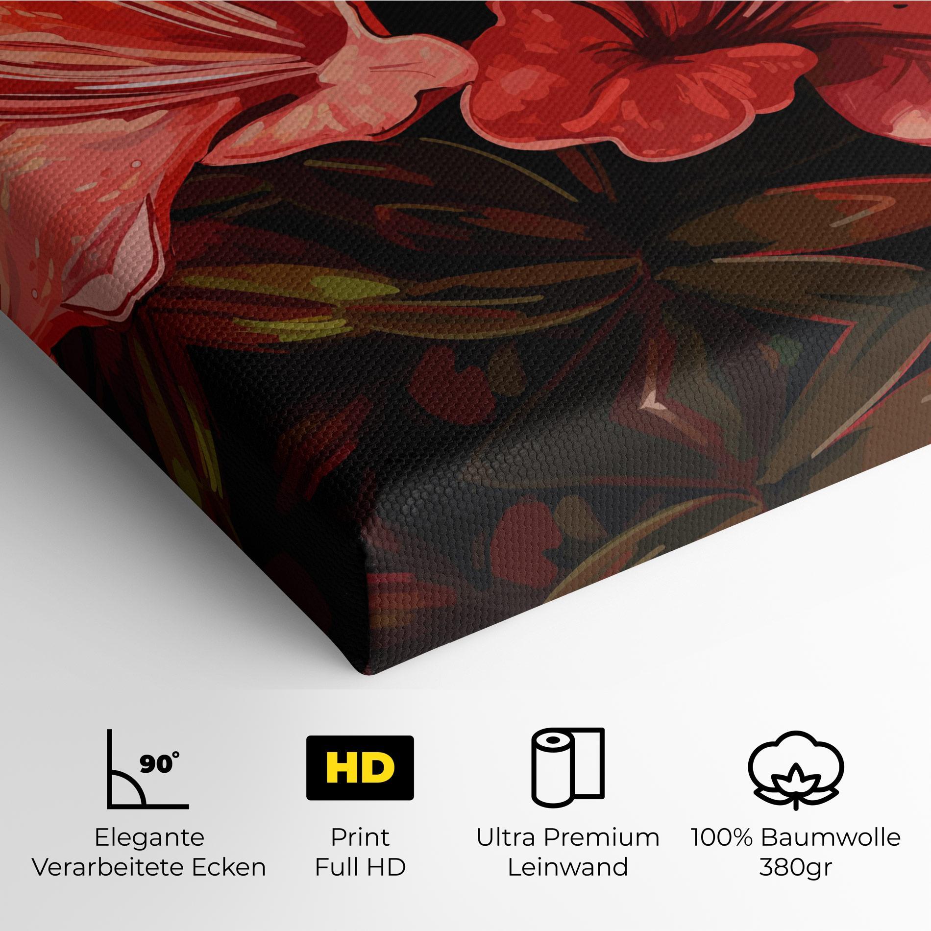 Leinwandbild Art Exotic Flower mockup 4