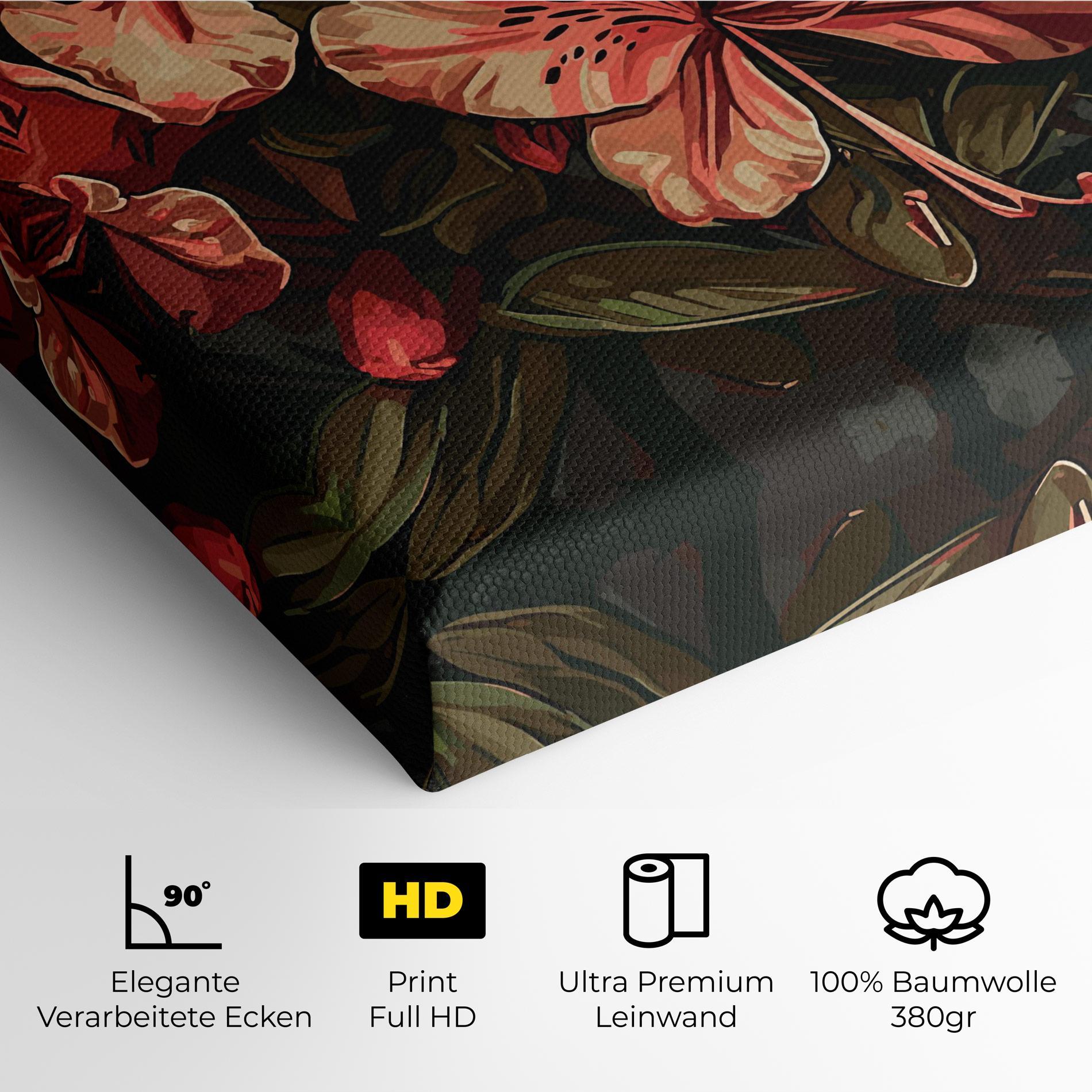 Leinwandbild Cream Exotic Art mockup 4
