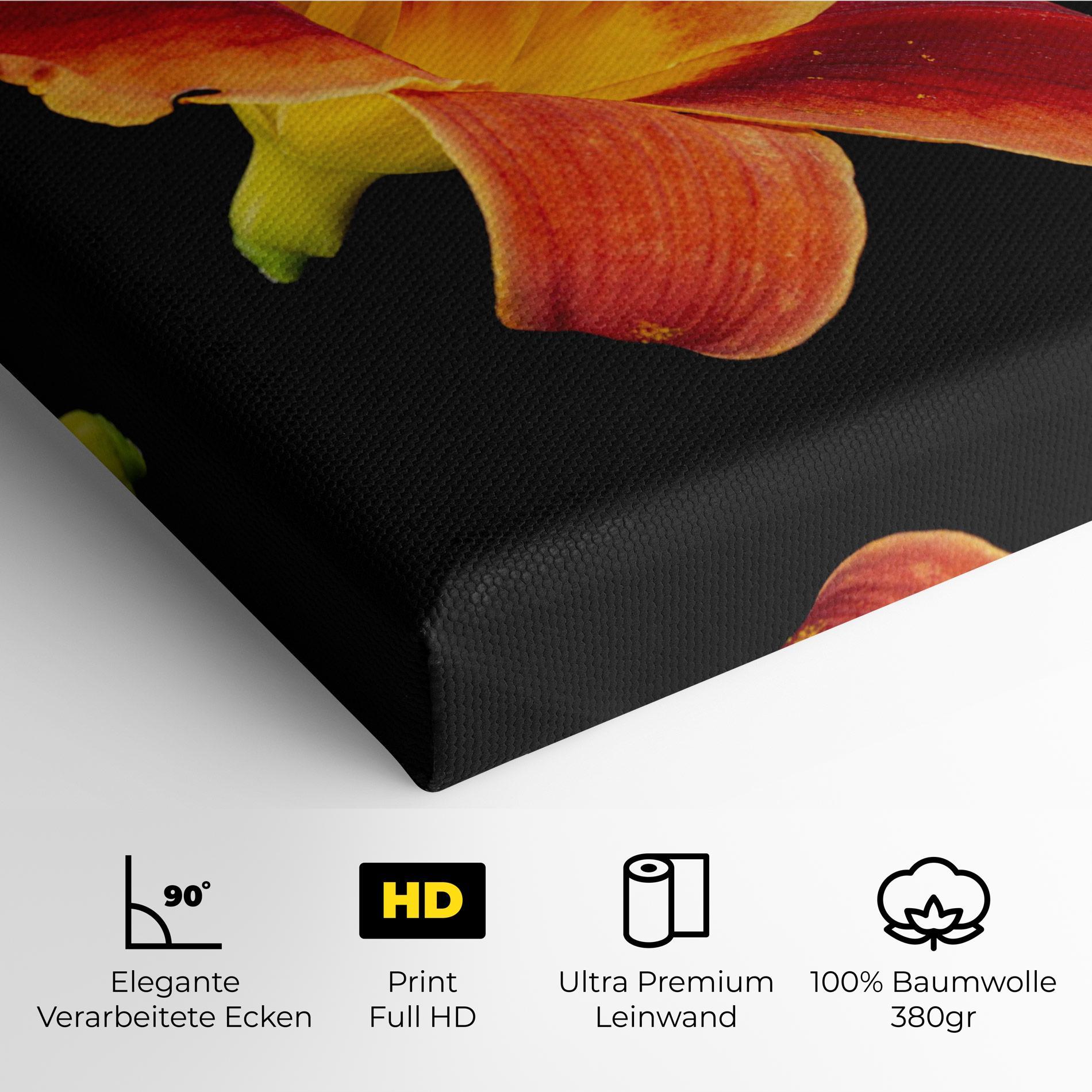 Leinwandbild Exotic Orange Red mockup 4