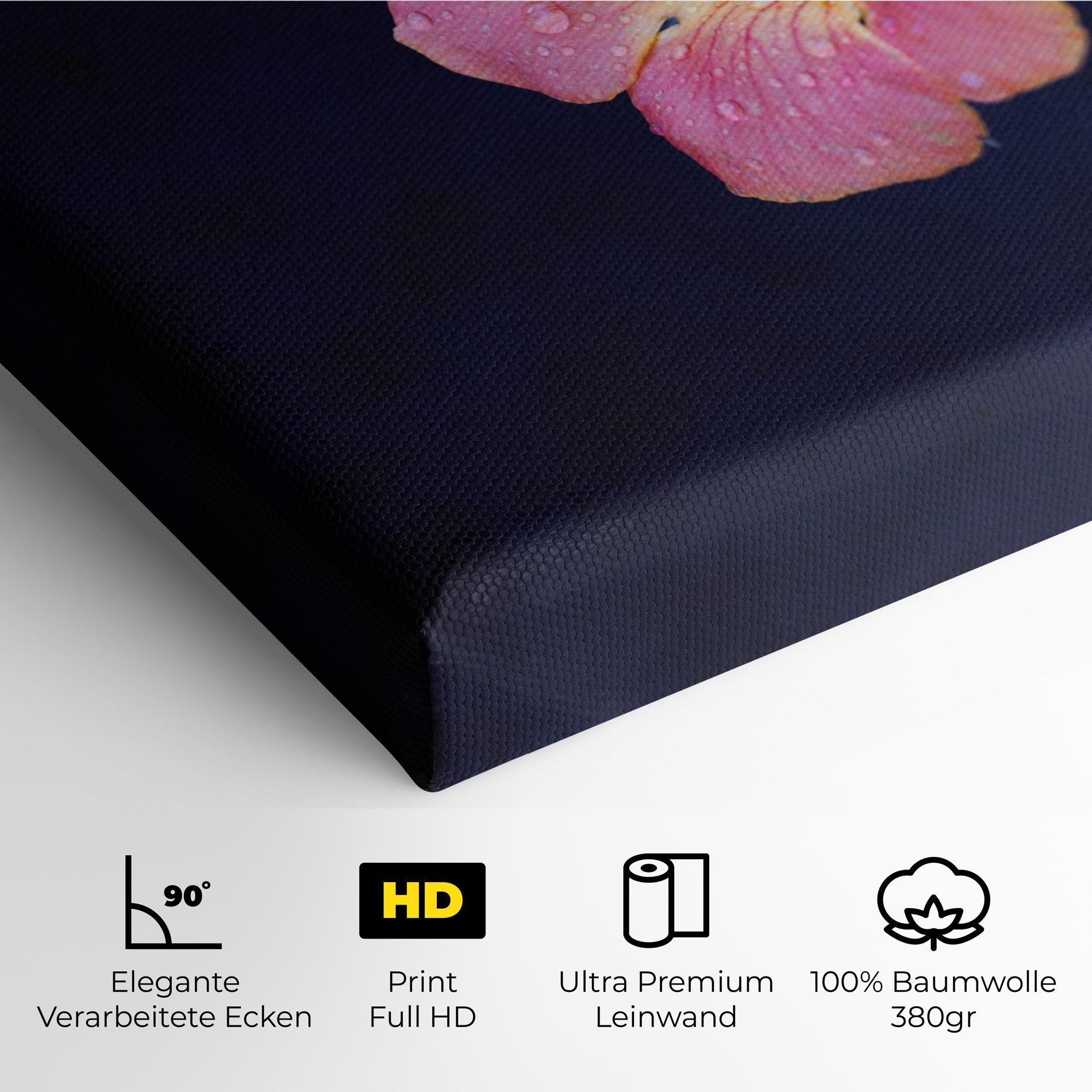 Leinwandbild Exotic Pink Plant mockup 4