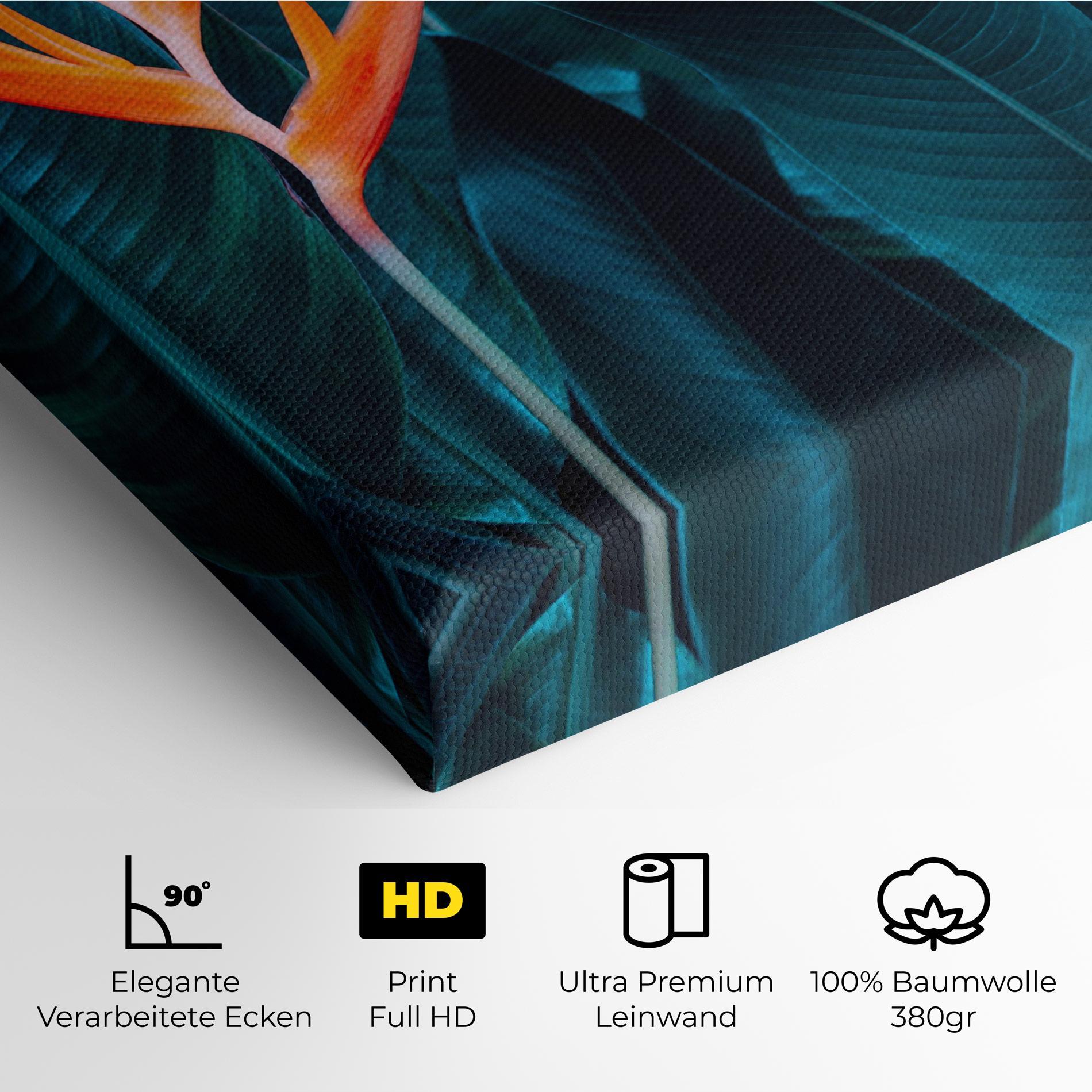 Leinwandbild Orange Green Exotic mockup 4