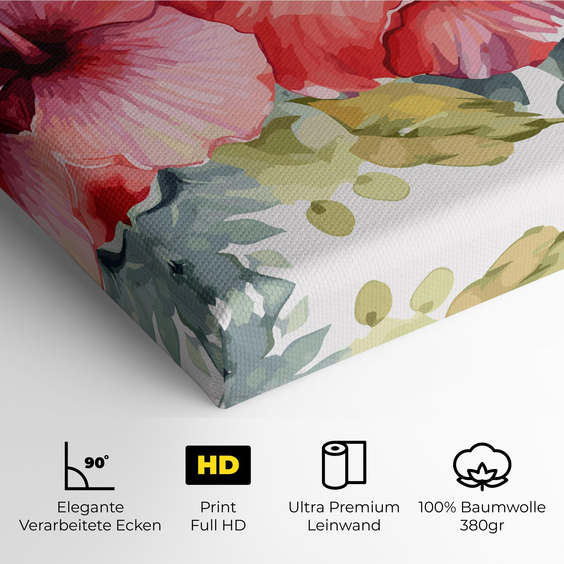 Leinwandbild Pink Red Exotic mockup 4