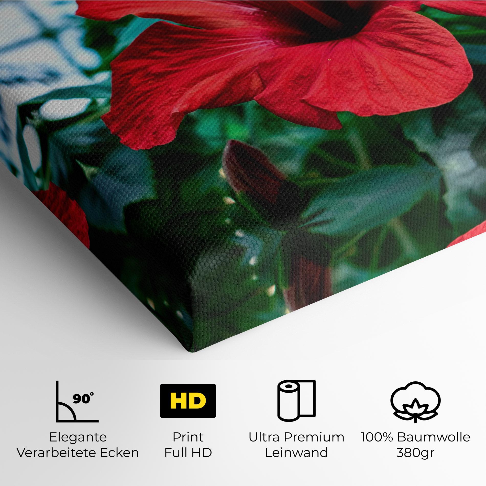 Leinwandbild Red Exotic Plant mockup 4