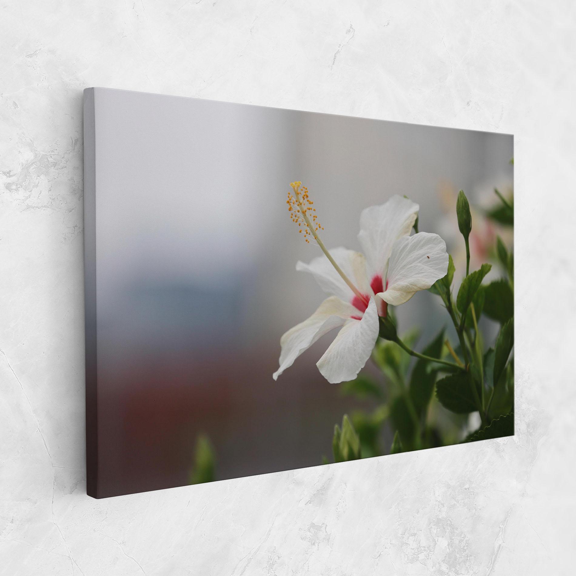 Leinwandbild Exotic White Flower mockup 1