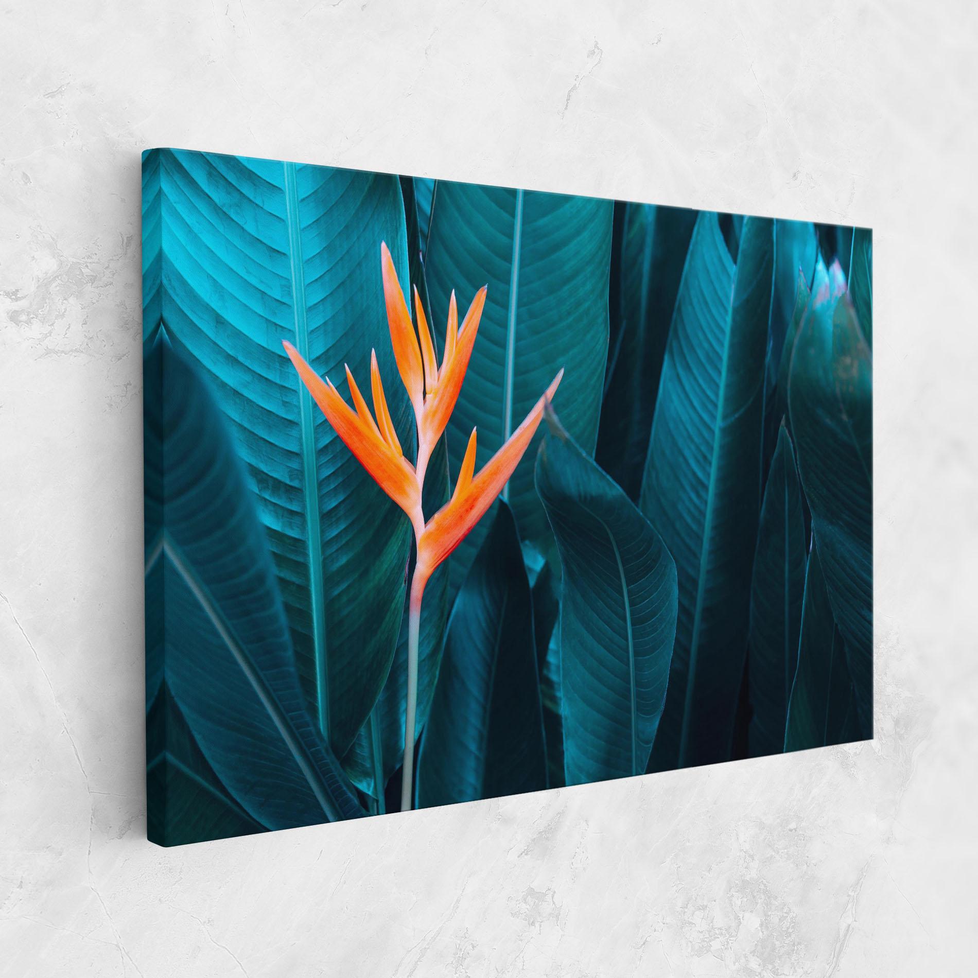 Leinwandbild Orange Green Exotic mockup 1