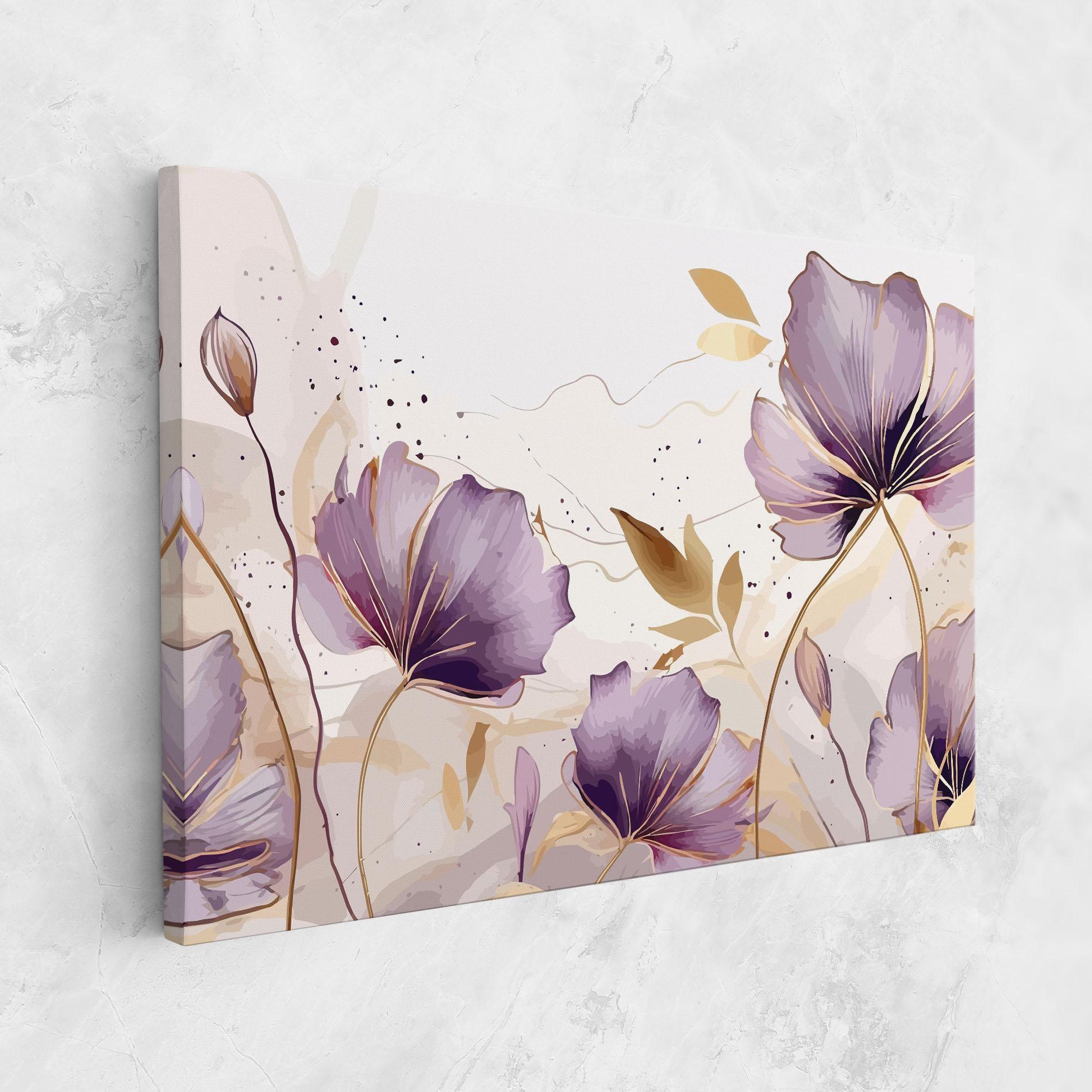 Leinwandbild Purple Gold Exotic mockup 1