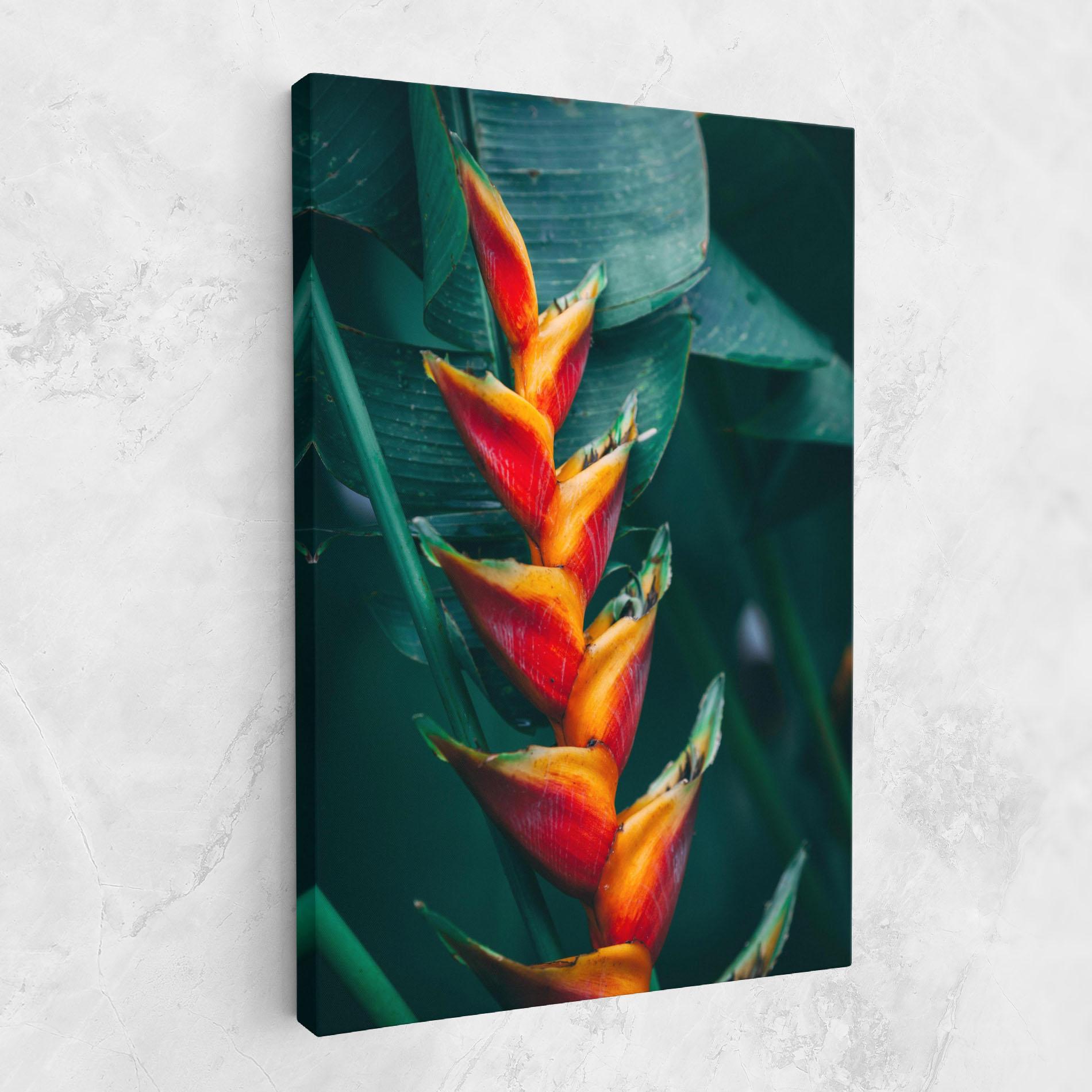 Leinwandbild Red Orange Exotic mockup 1