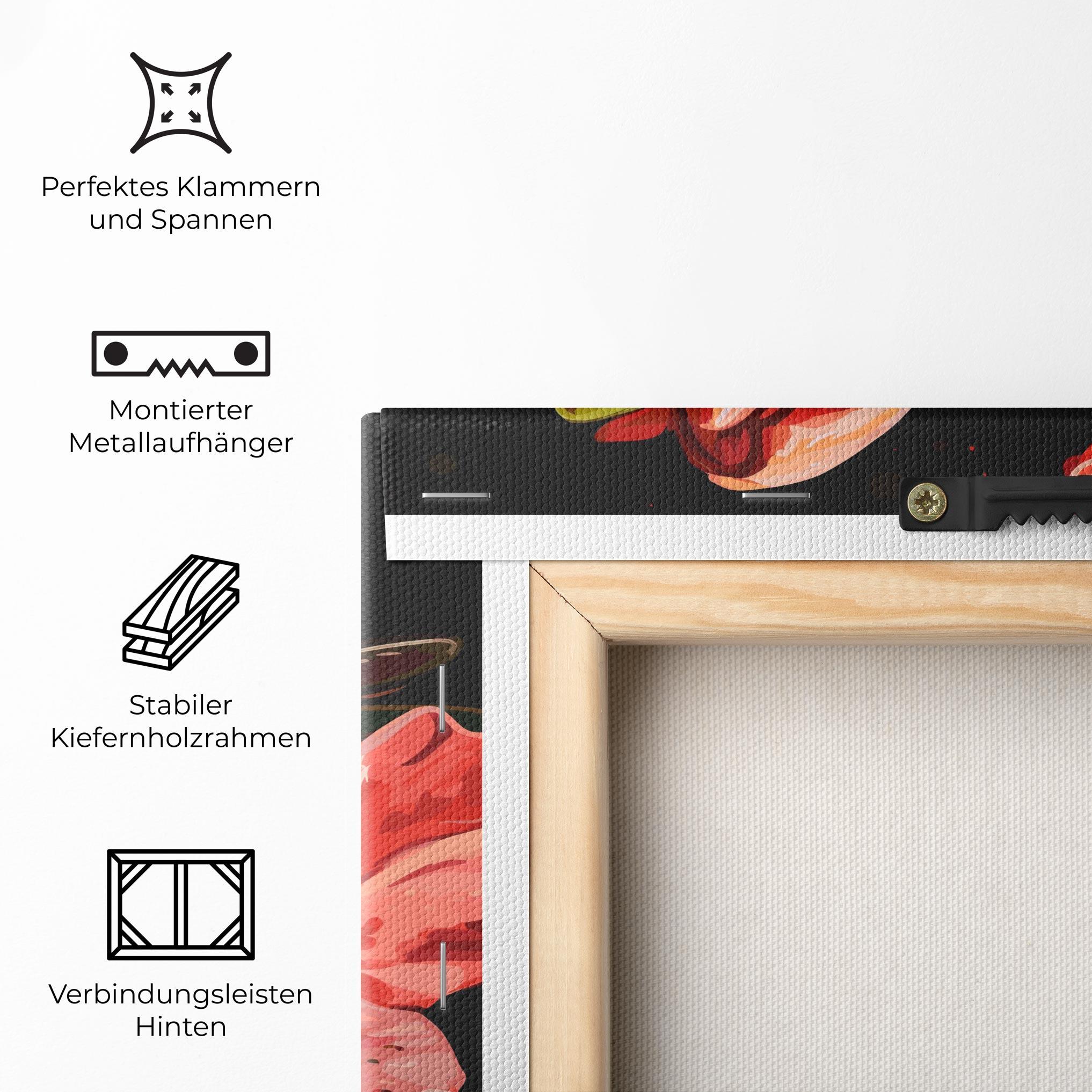 Leinwandbild Art Exotic Flower mockup 5