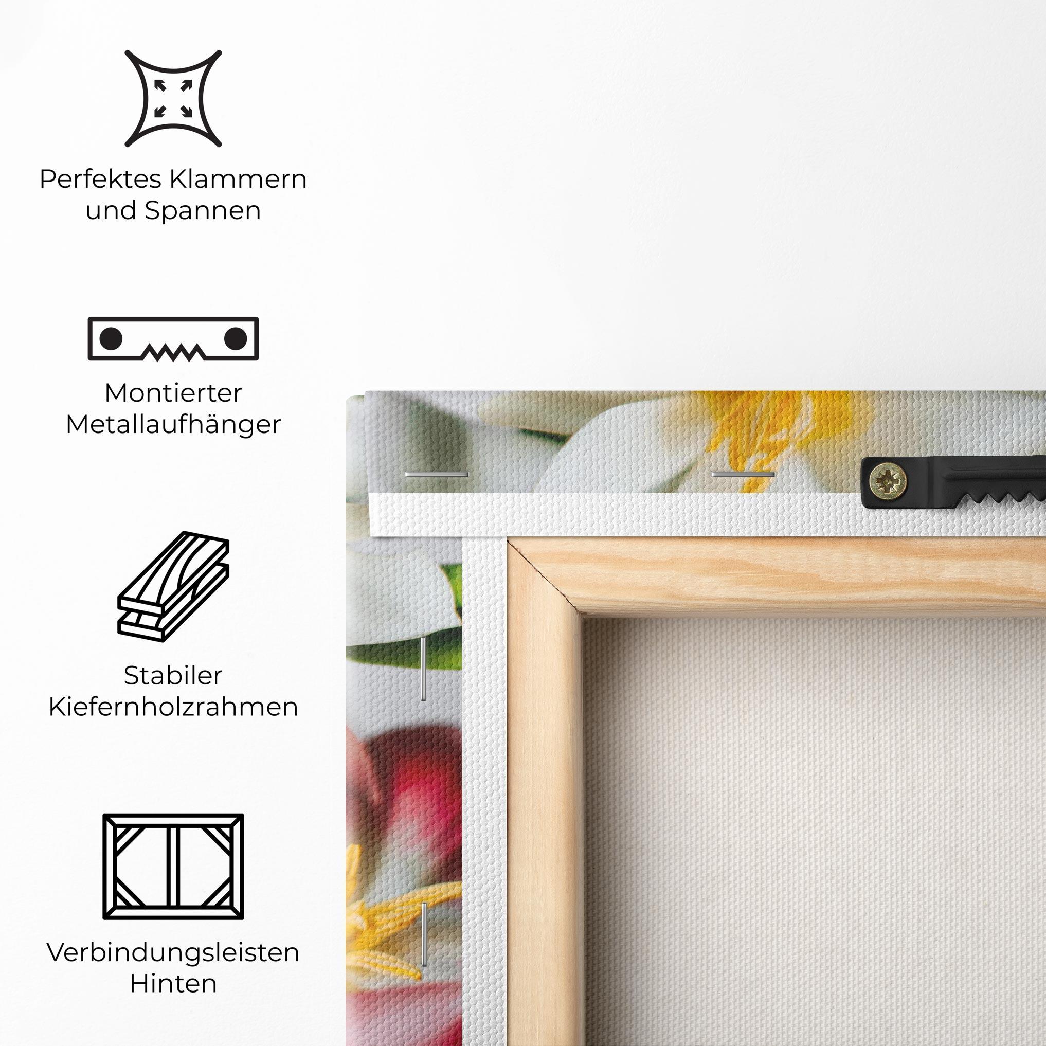 Leinwandbild Beautiful Exotic Flower mockup 5