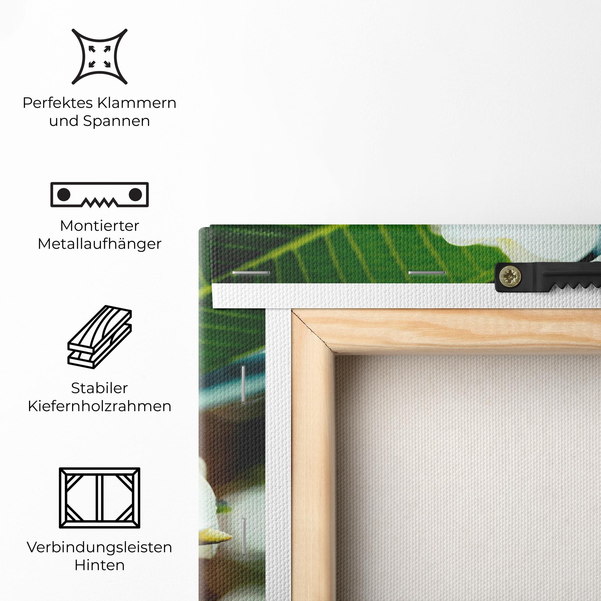 Leinwandbild Beautiful White Exotic mockup 5
