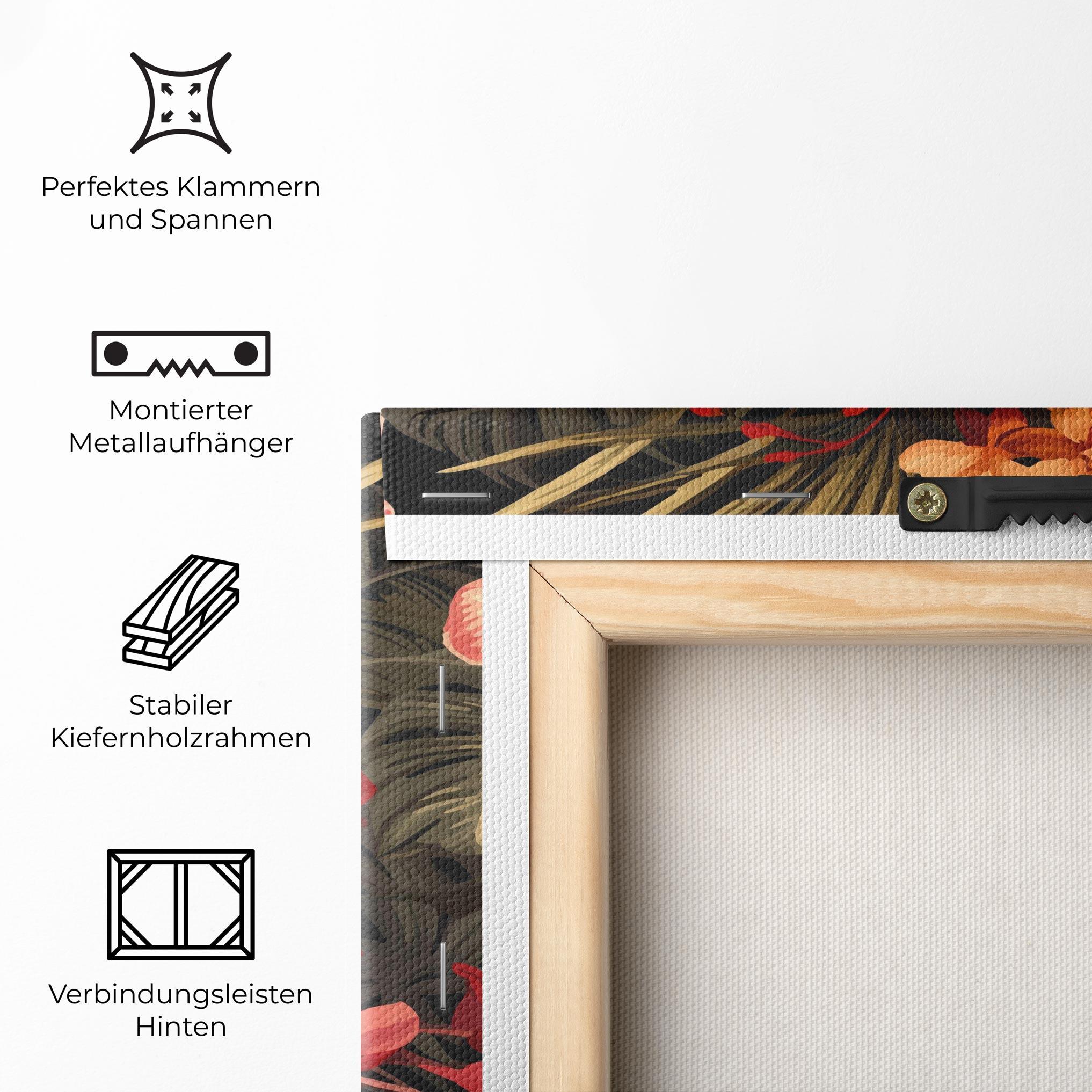 Leinwandbild Exotic Flower Plant mockup 5