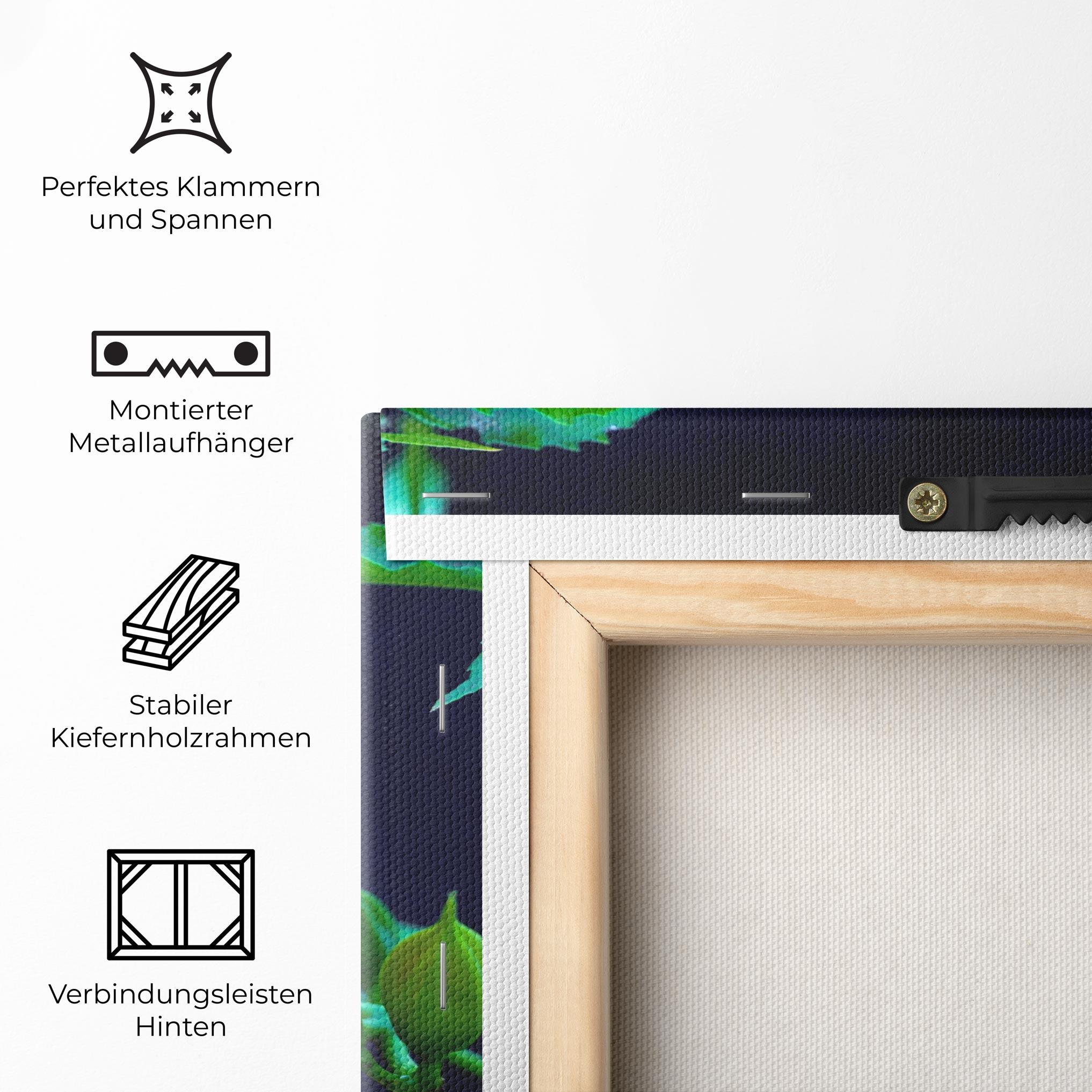 Leinwandbild Exotic Pink Plant mockup 5