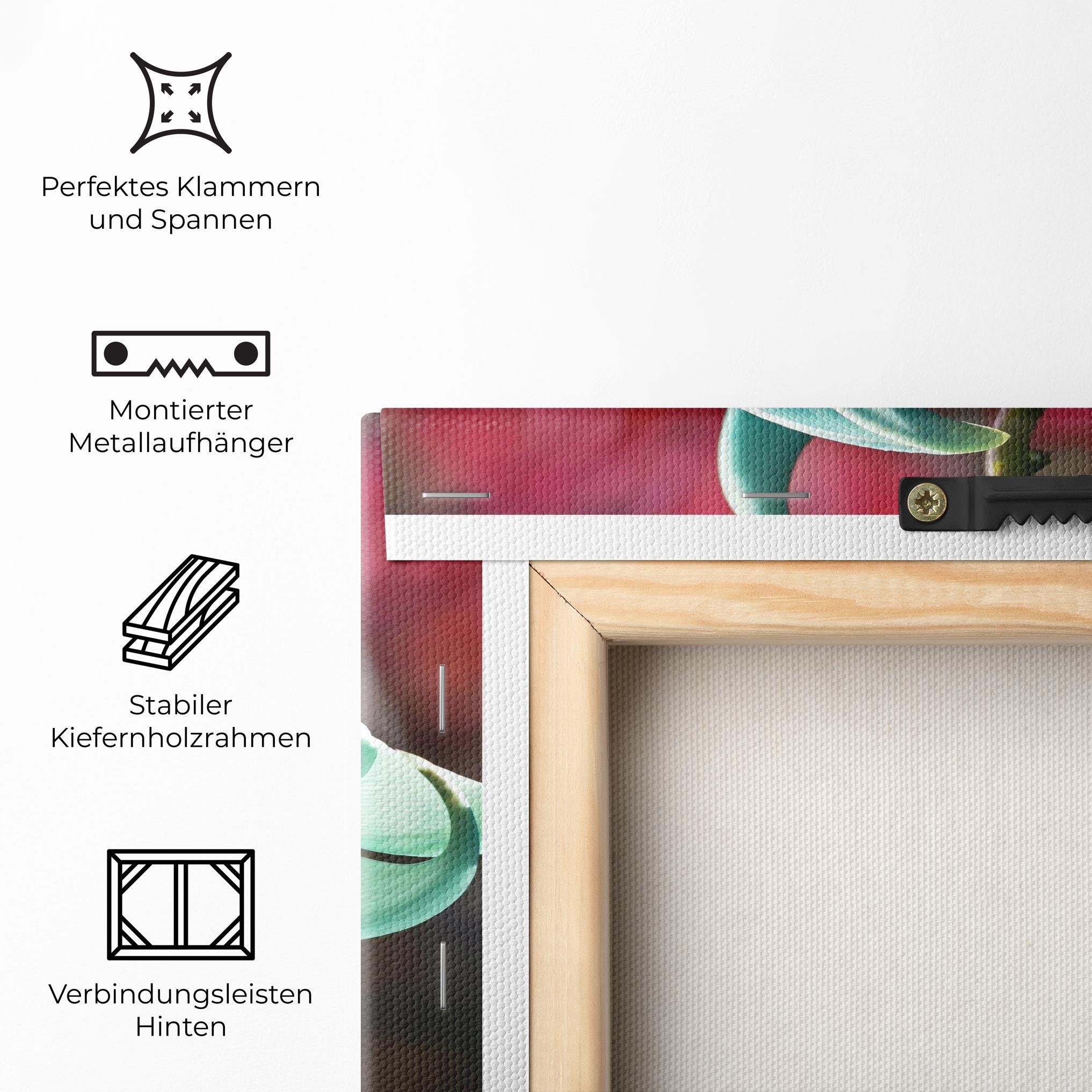 Leinwandbild Pastel Green Plant mockup 5