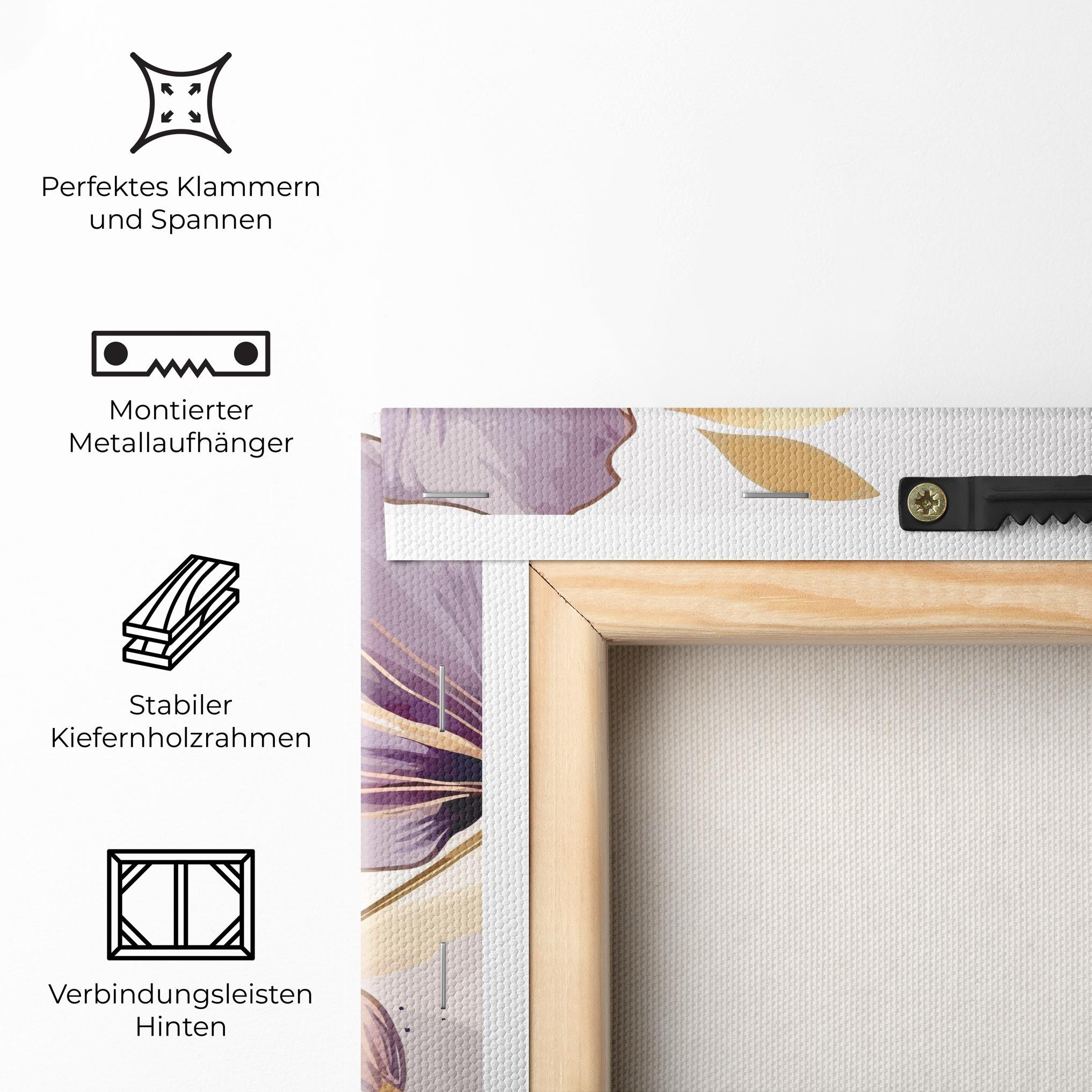 Leinwandbild Purple Gold Exotic mockup 5