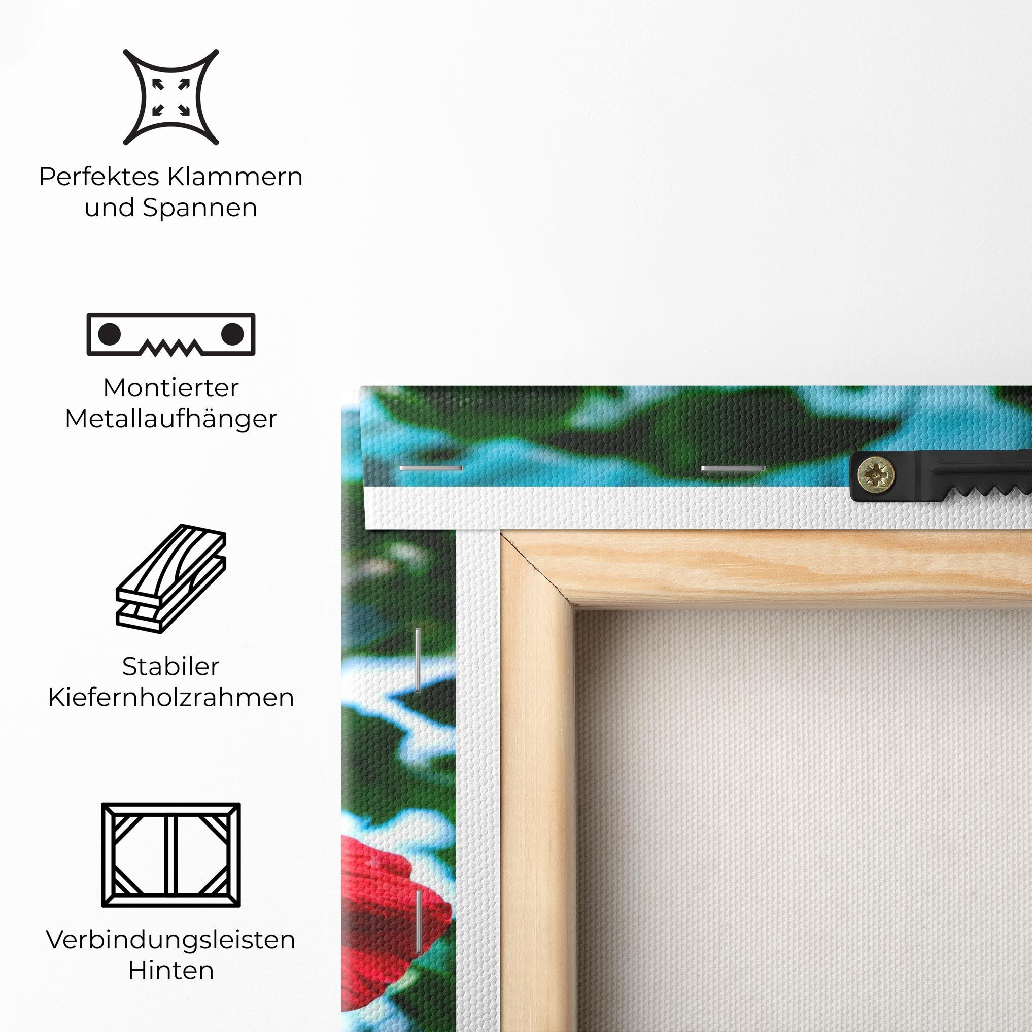 Leinwandbild Red Exotic Plant mockup 5