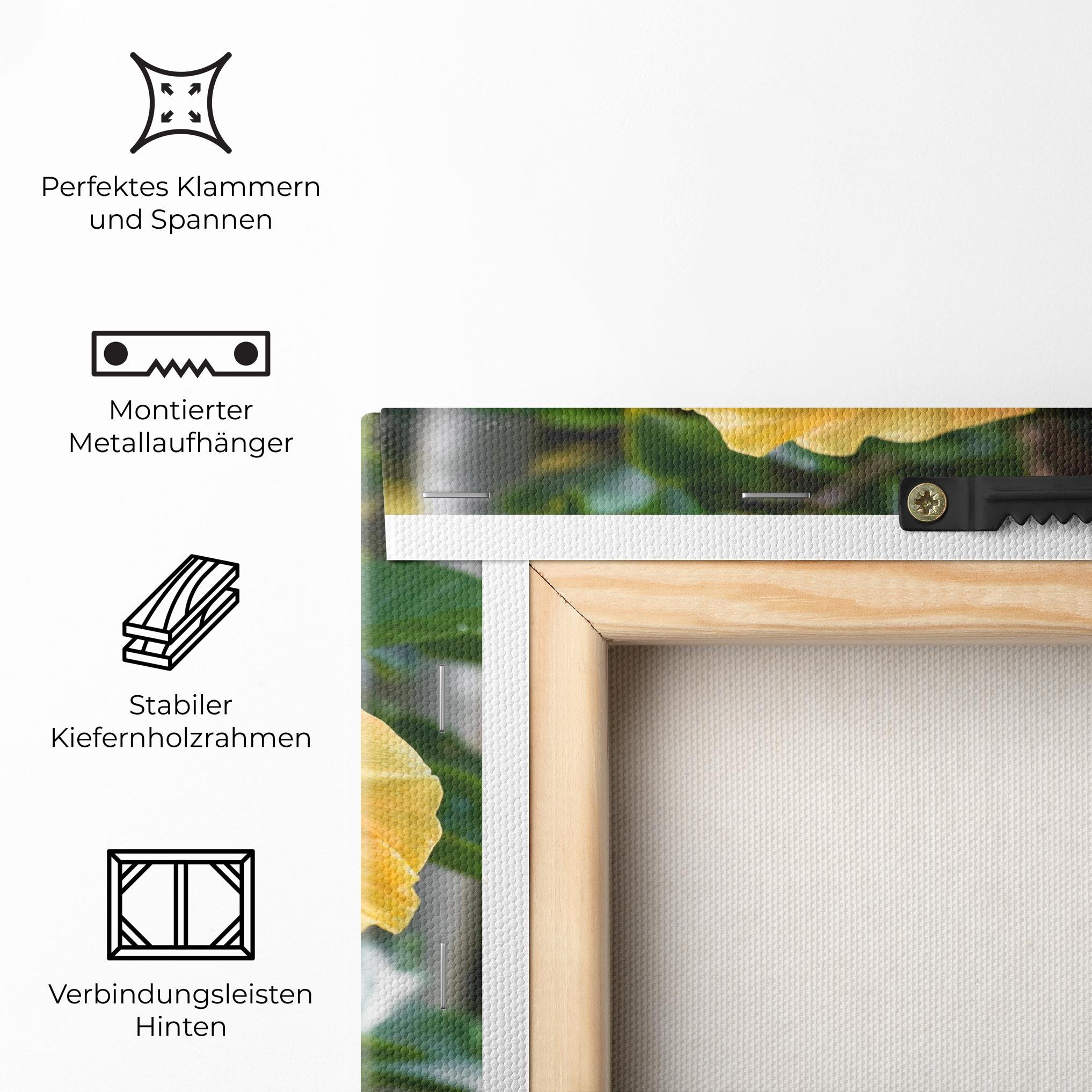 Leinwandbild Yellow Hibiscus mockup 5