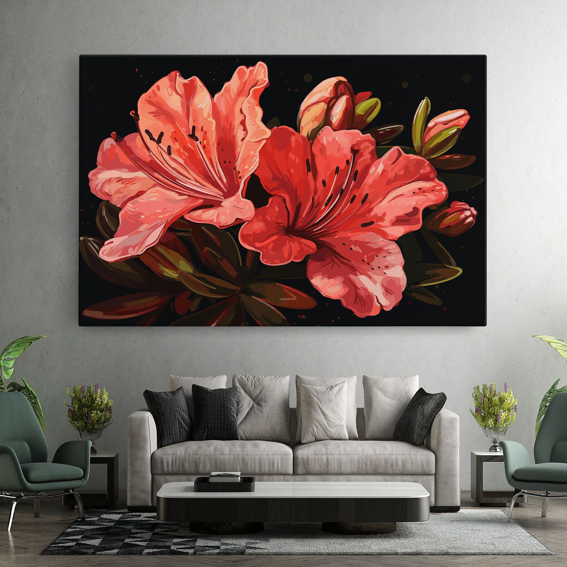 Art Exotic Flower mockup 7