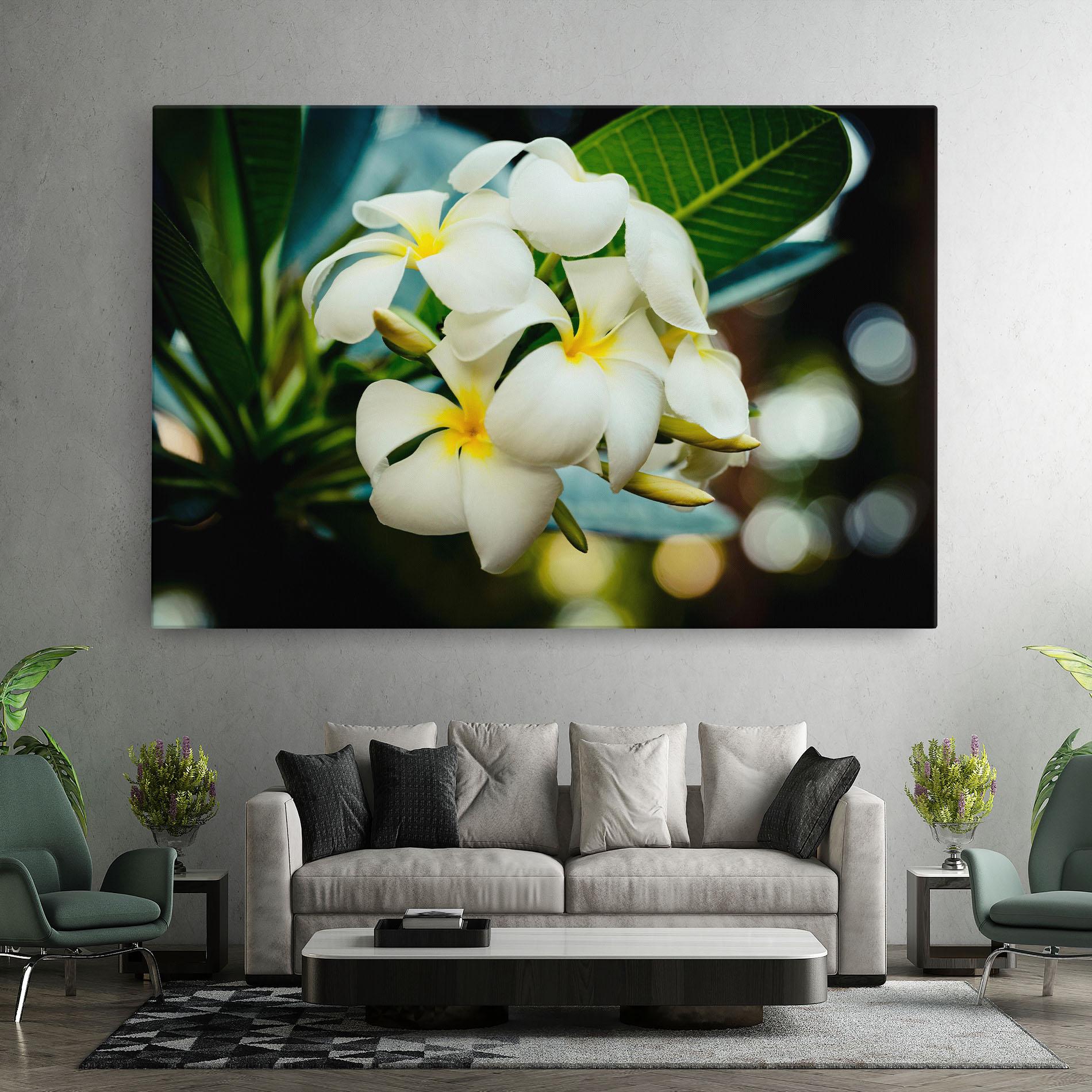 Leinwandbild Beautiful White Exotic mockup 7