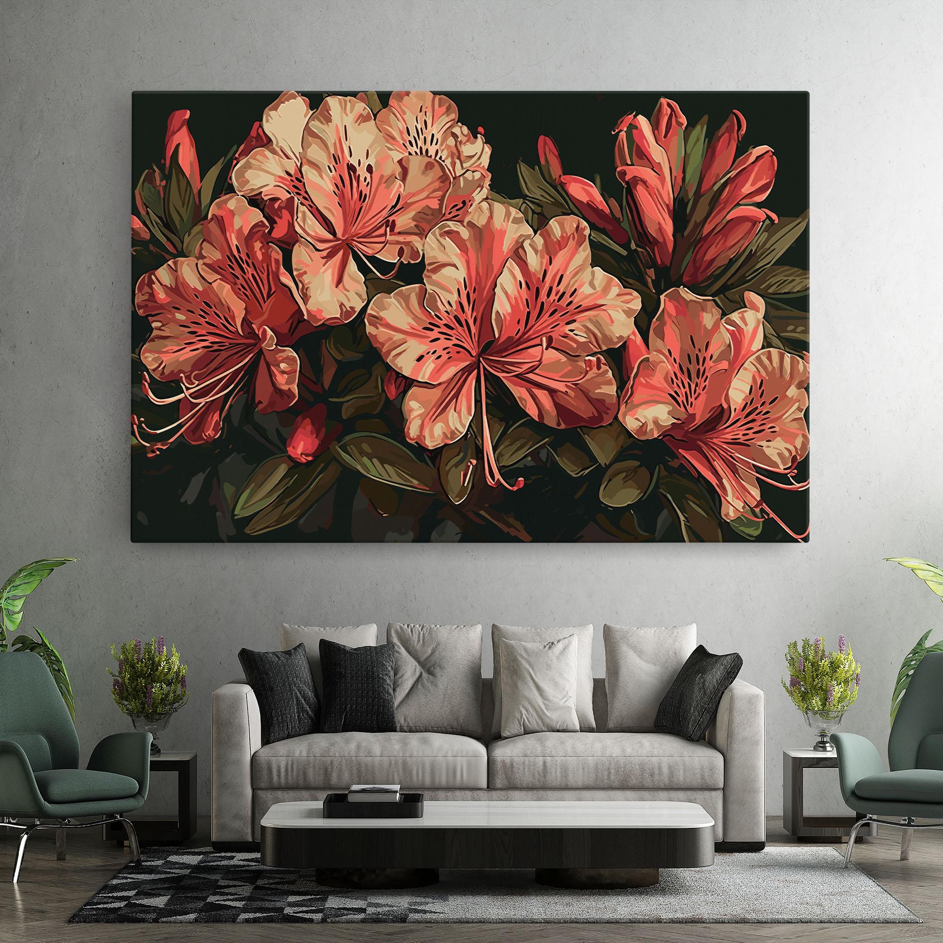 Leinwandbild Cream Exotic Art mockup 7