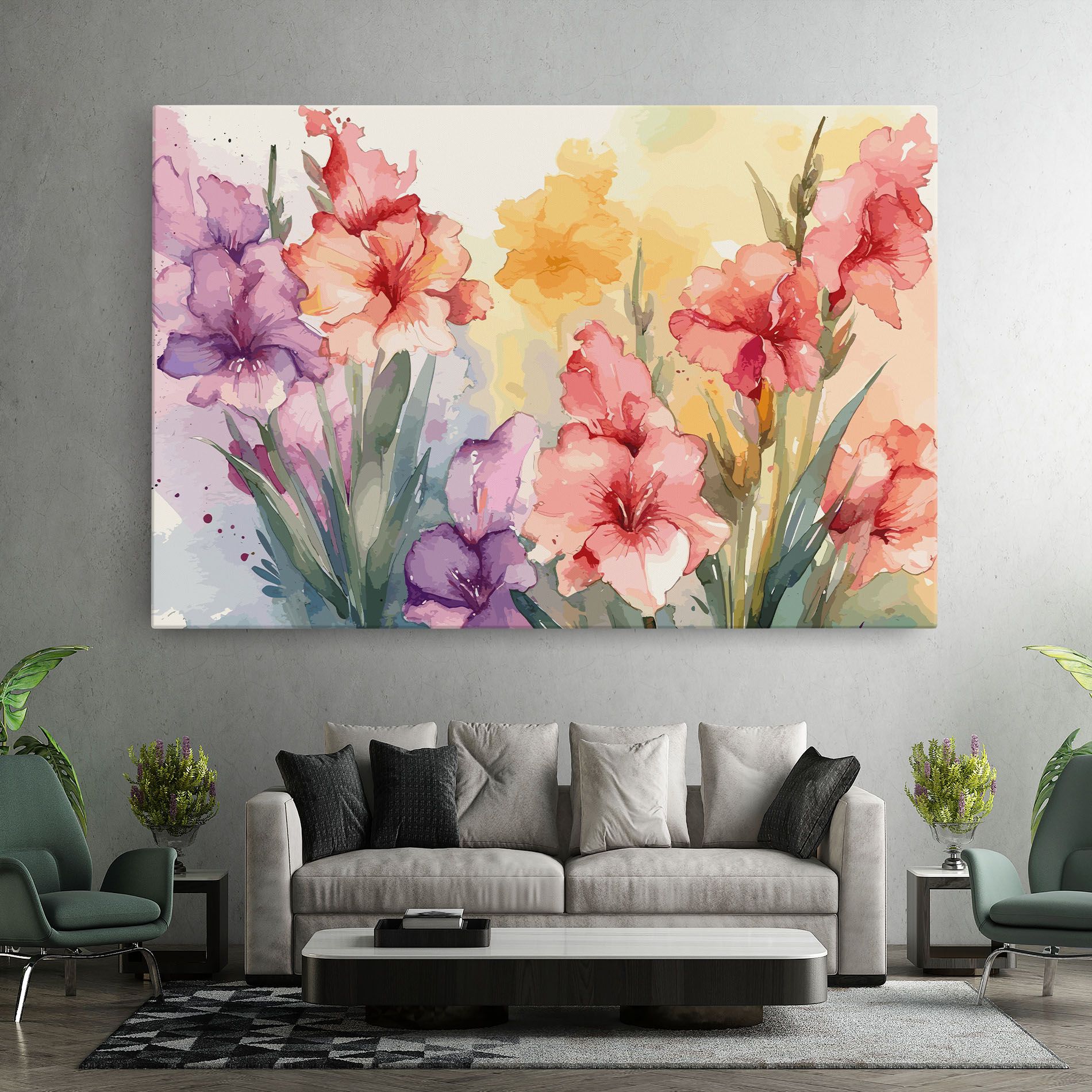 Exotic Watercolor mockup 7