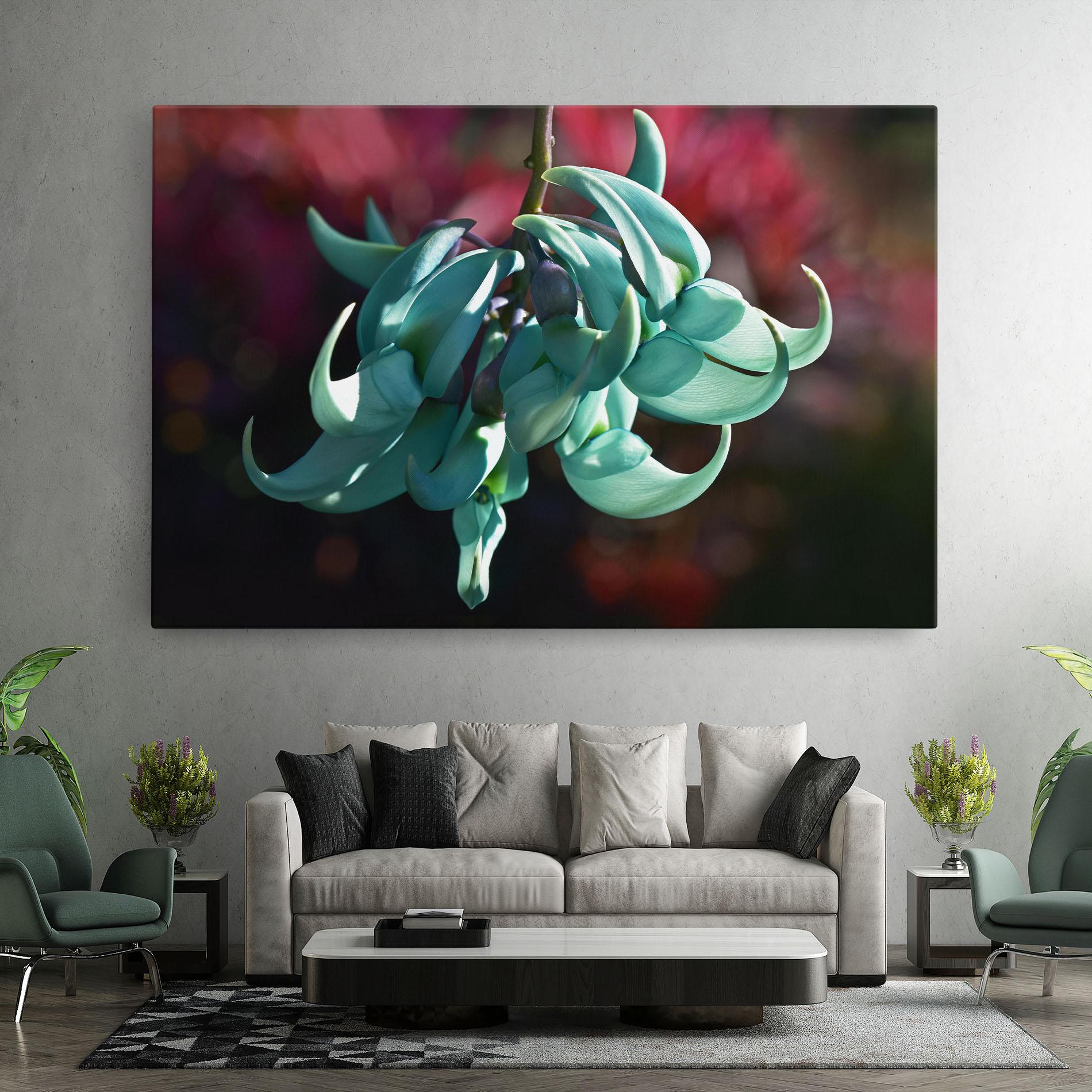 Leinwandbild Pastel Green Plant mockup 7