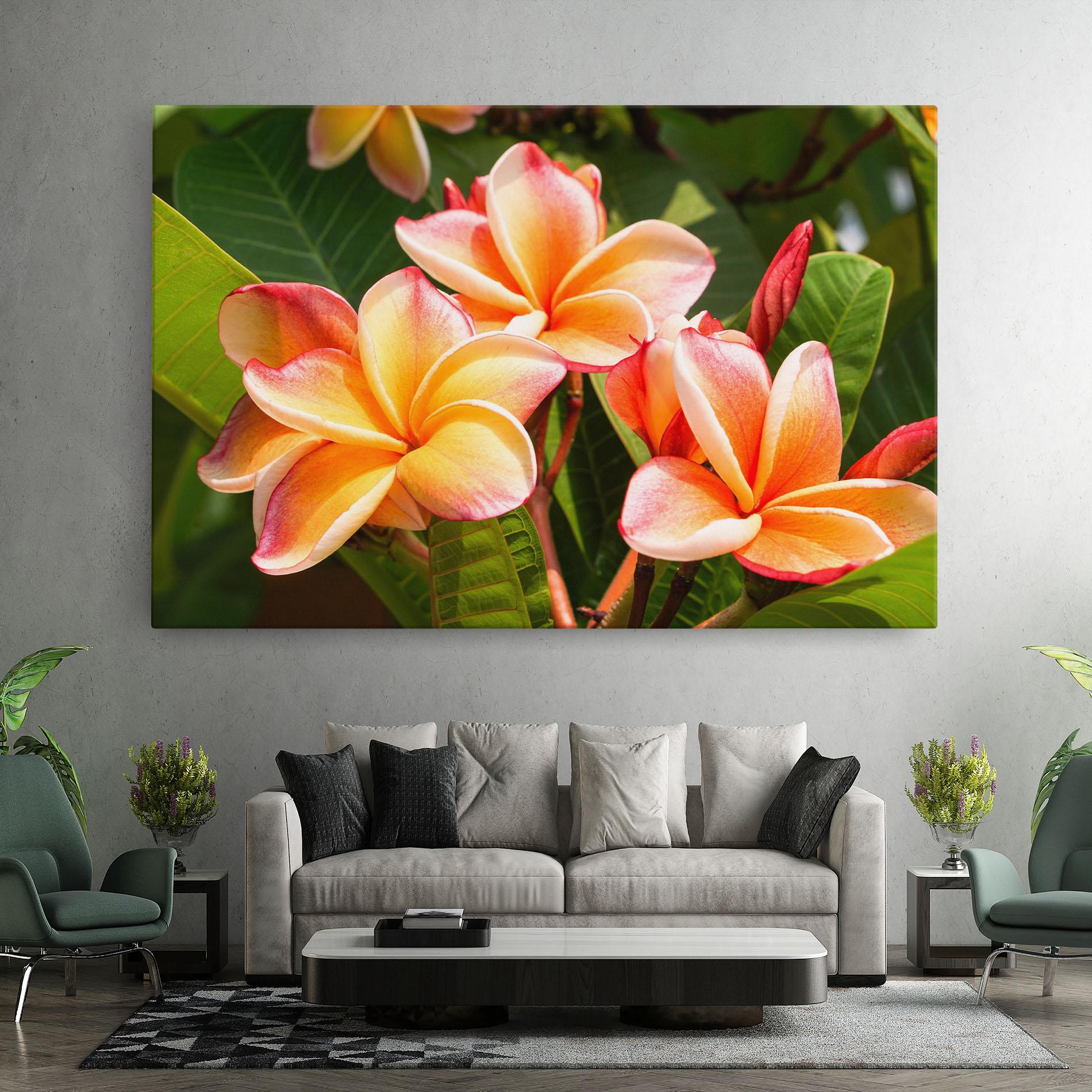 Leinwandbild Pretty Plumeria mockup 7