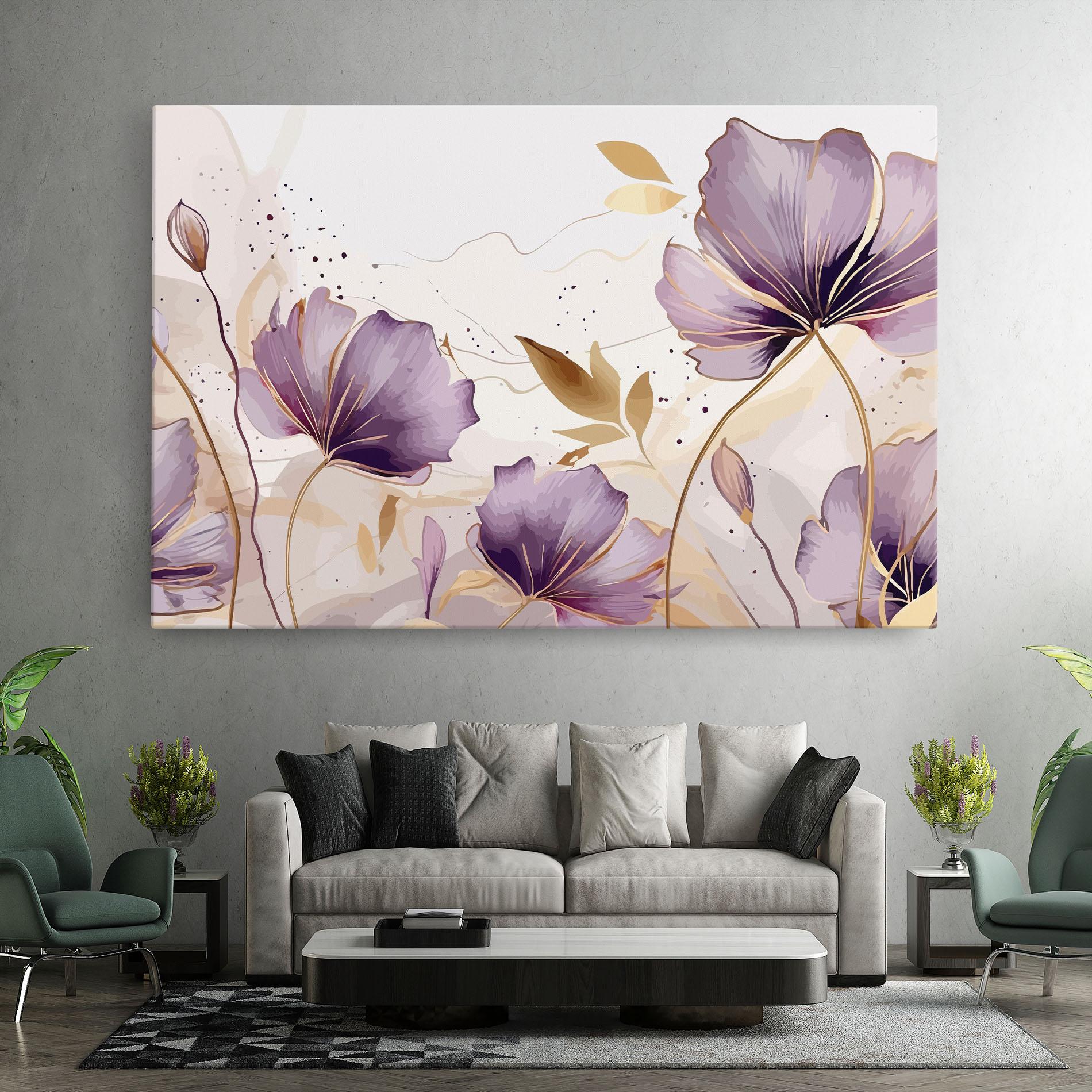 Leinwandbild Purple Gold Exotic mockup 7