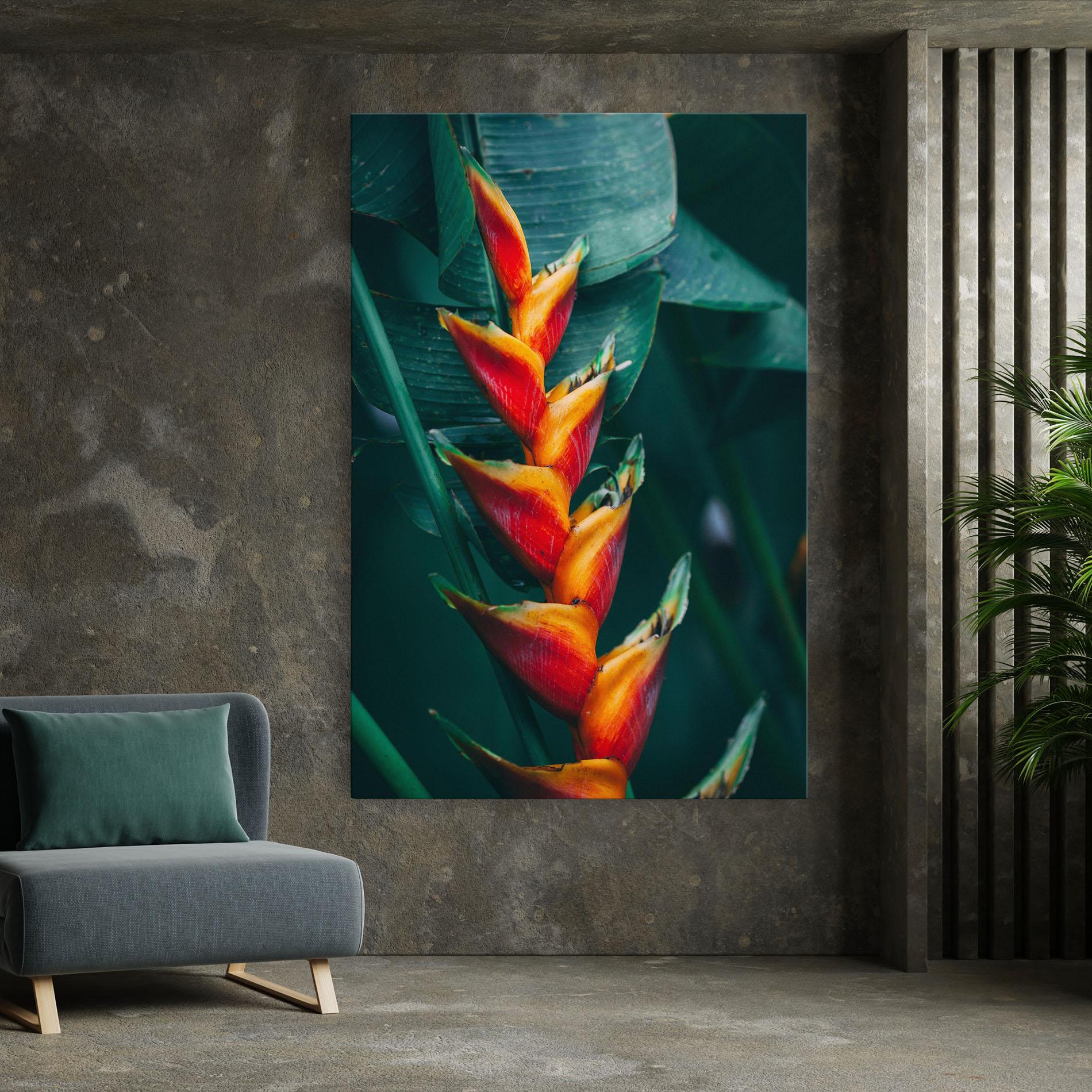 Leinwandbild Red Orange Exotic mockup 7