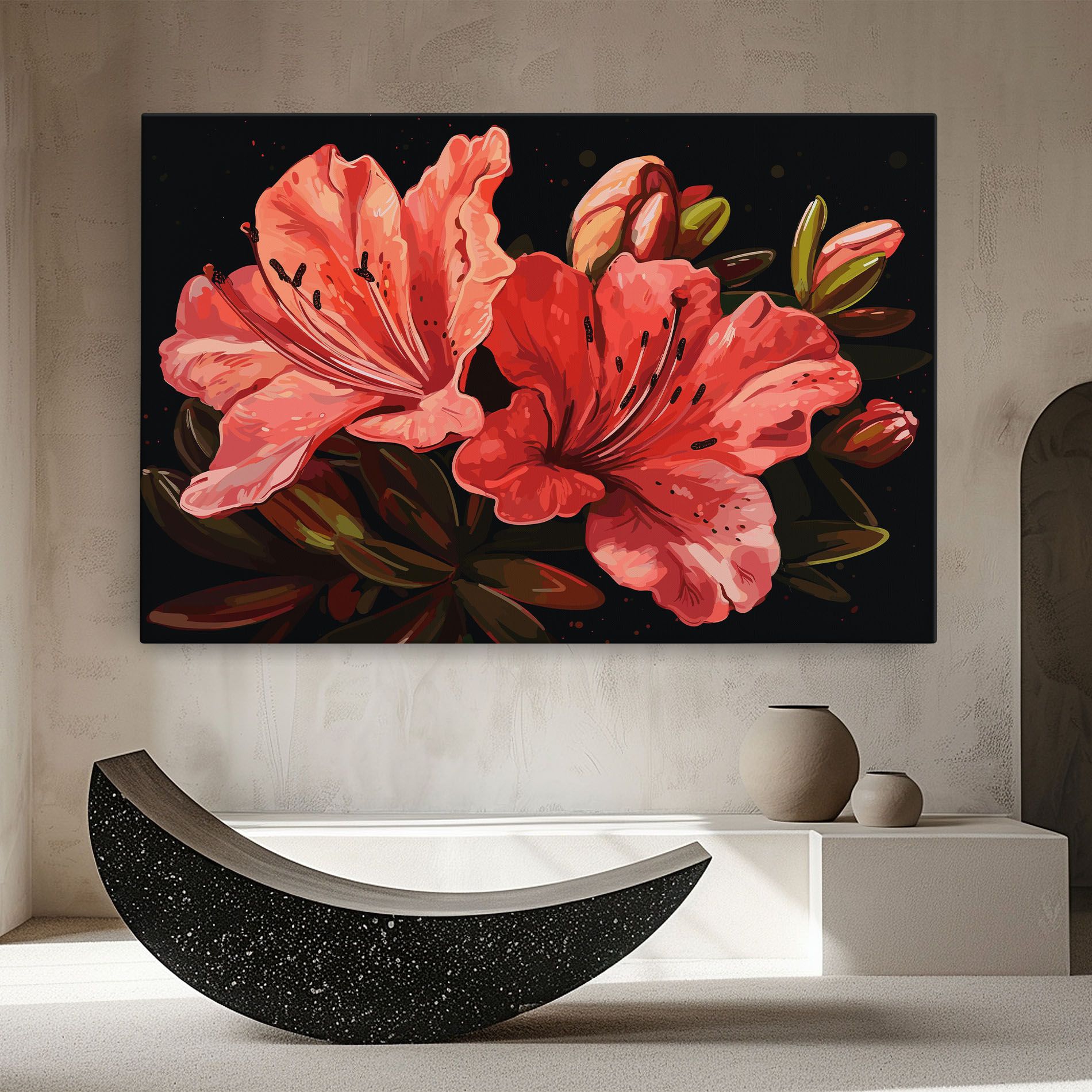 Art Exotic Flower mockup 8