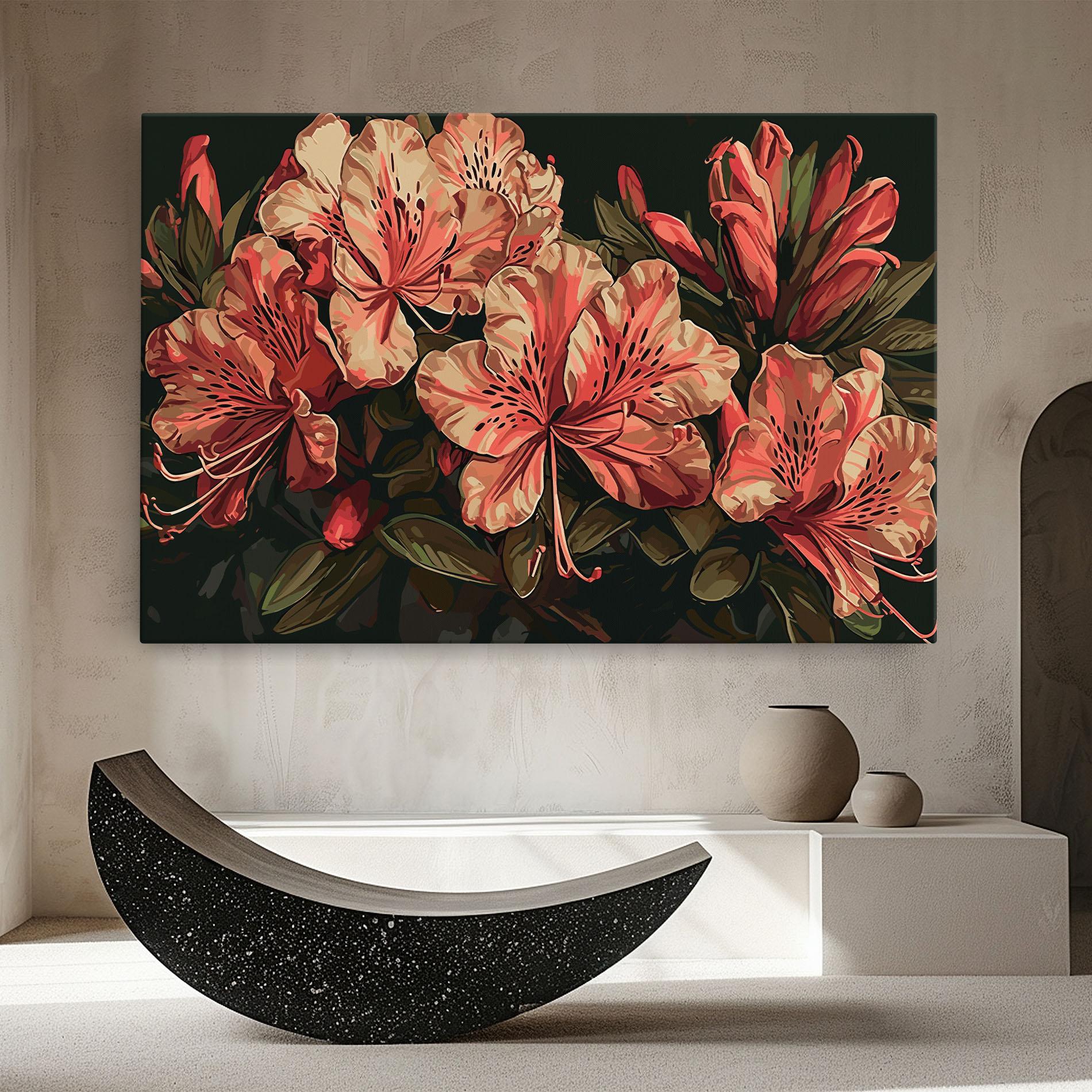 Leinwandbild Cream Exotic Art mockup 8