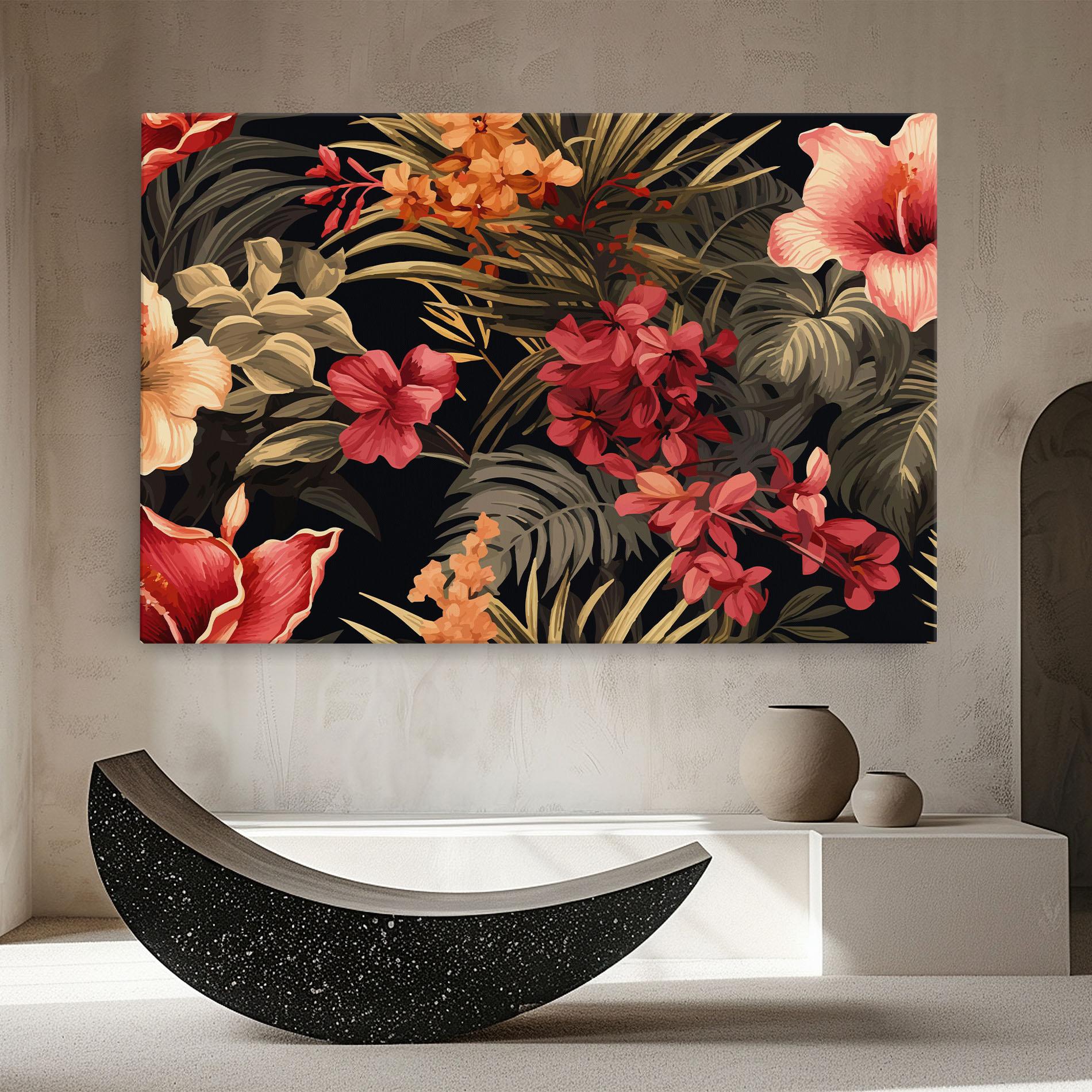 Leinwandbild Exotic Flower Plant mockup 8