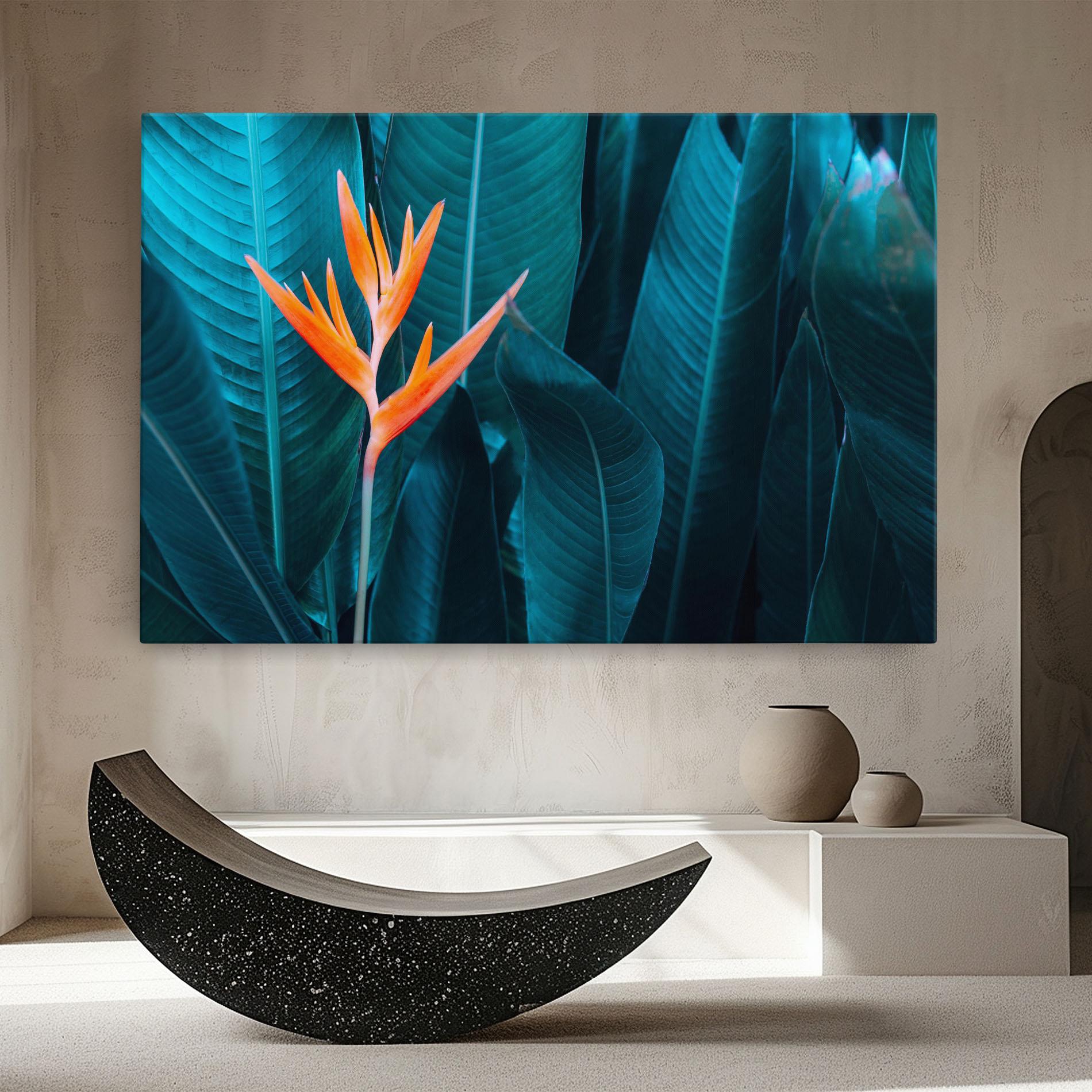 Leinwandbild Orange Green Exotic mockup 8