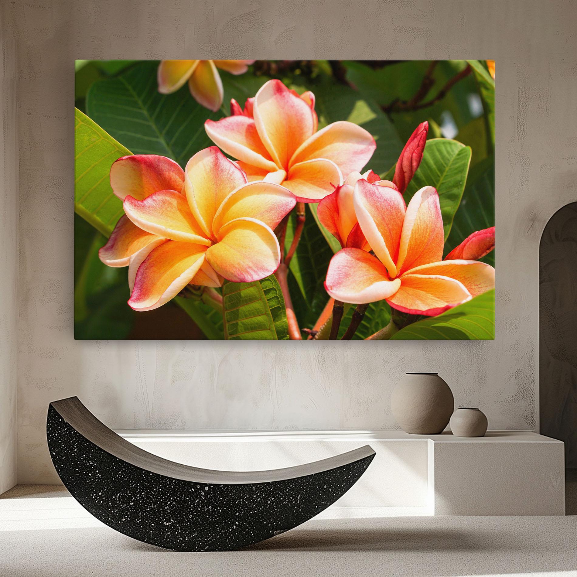 Leinwandbild Pretty Plumeria mockup 8
