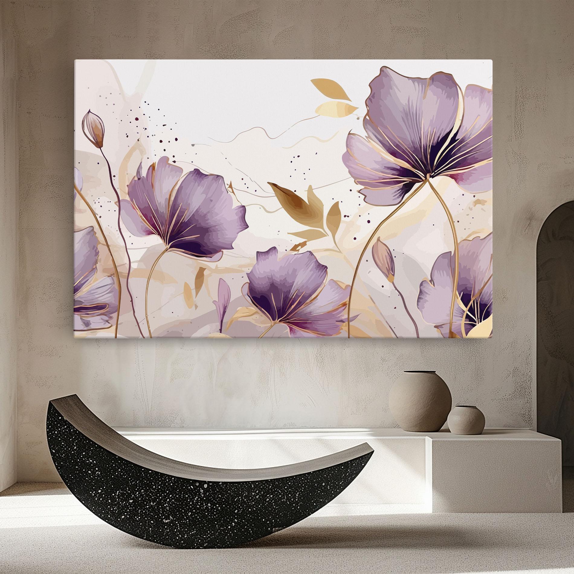 Leinwandbild Purple Gold Exotic mockup 8